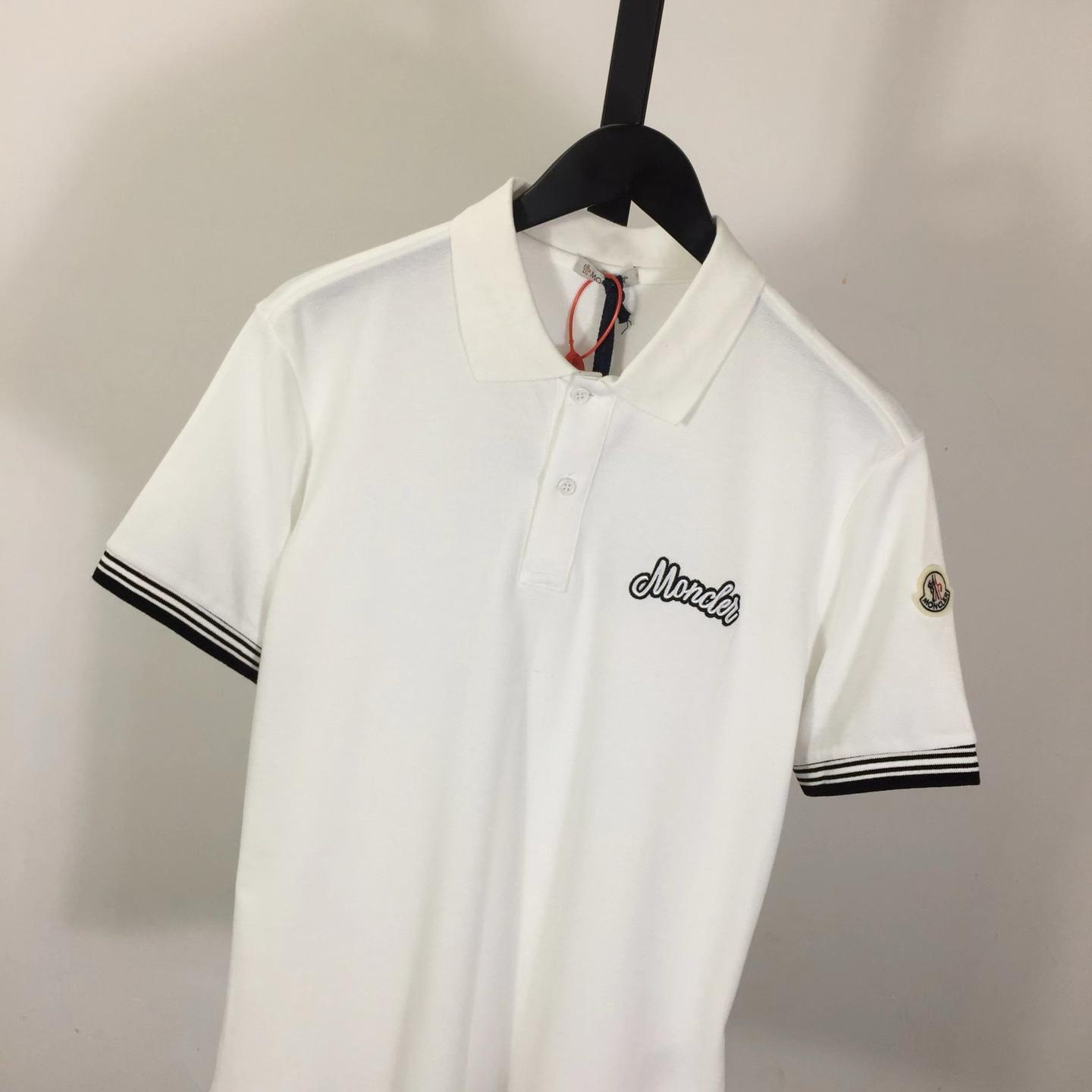 Moncler Logo Cotton Polo Shirt - EUR FASHION