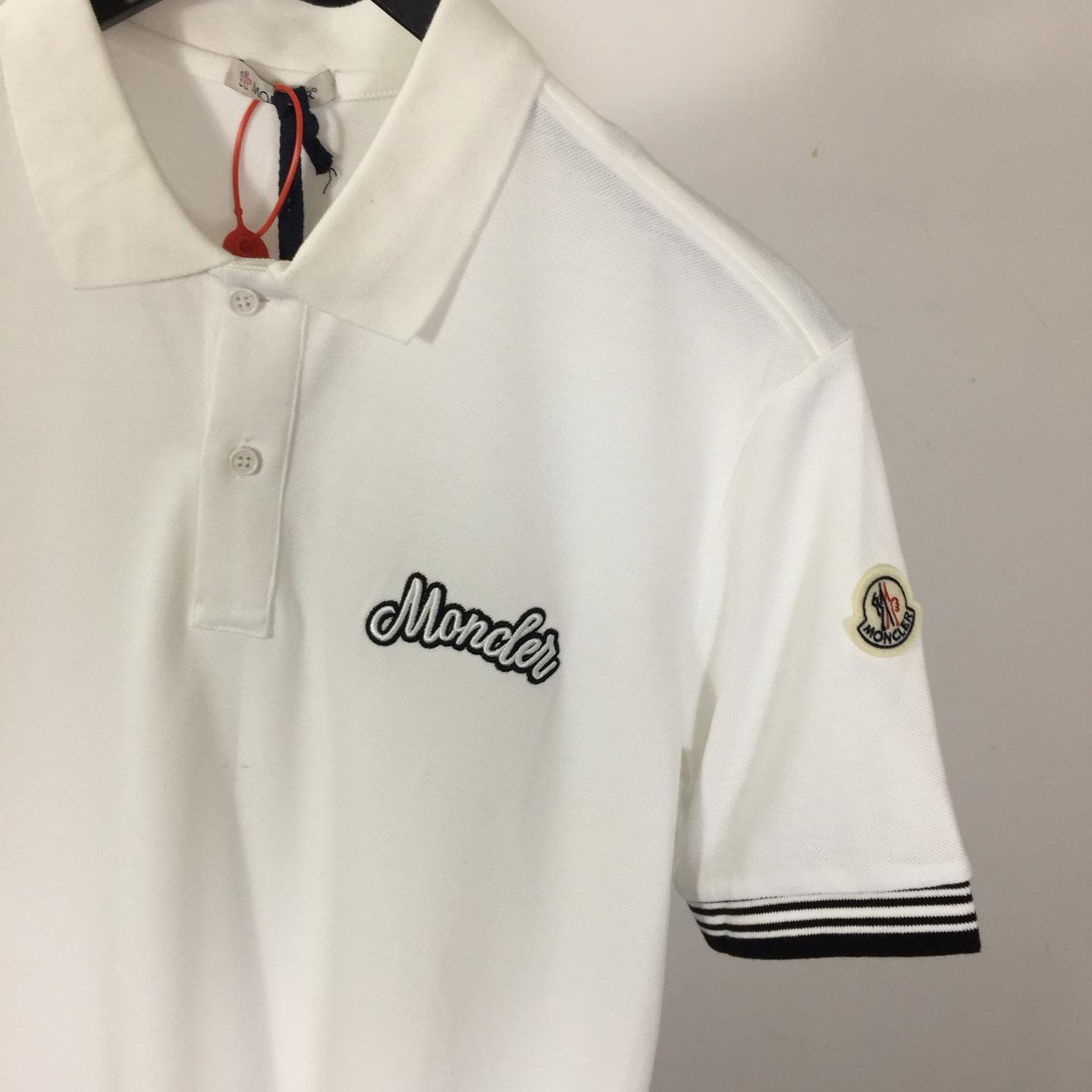 Moncler Logo Cotton Polo Shirt - EUR FASHION