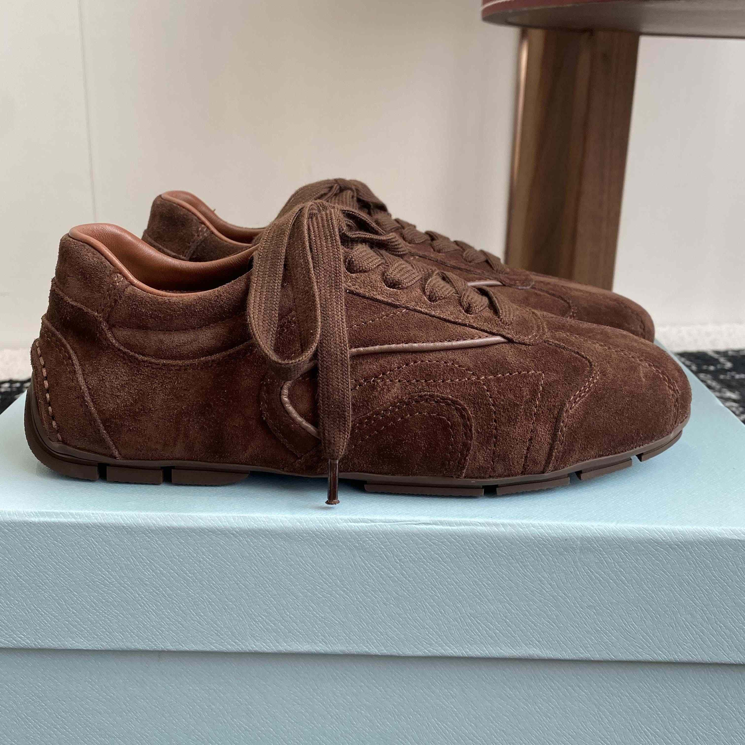 Prada Montecarlo Re-Edition 2005 Suede Sneakers - EUR FASHION