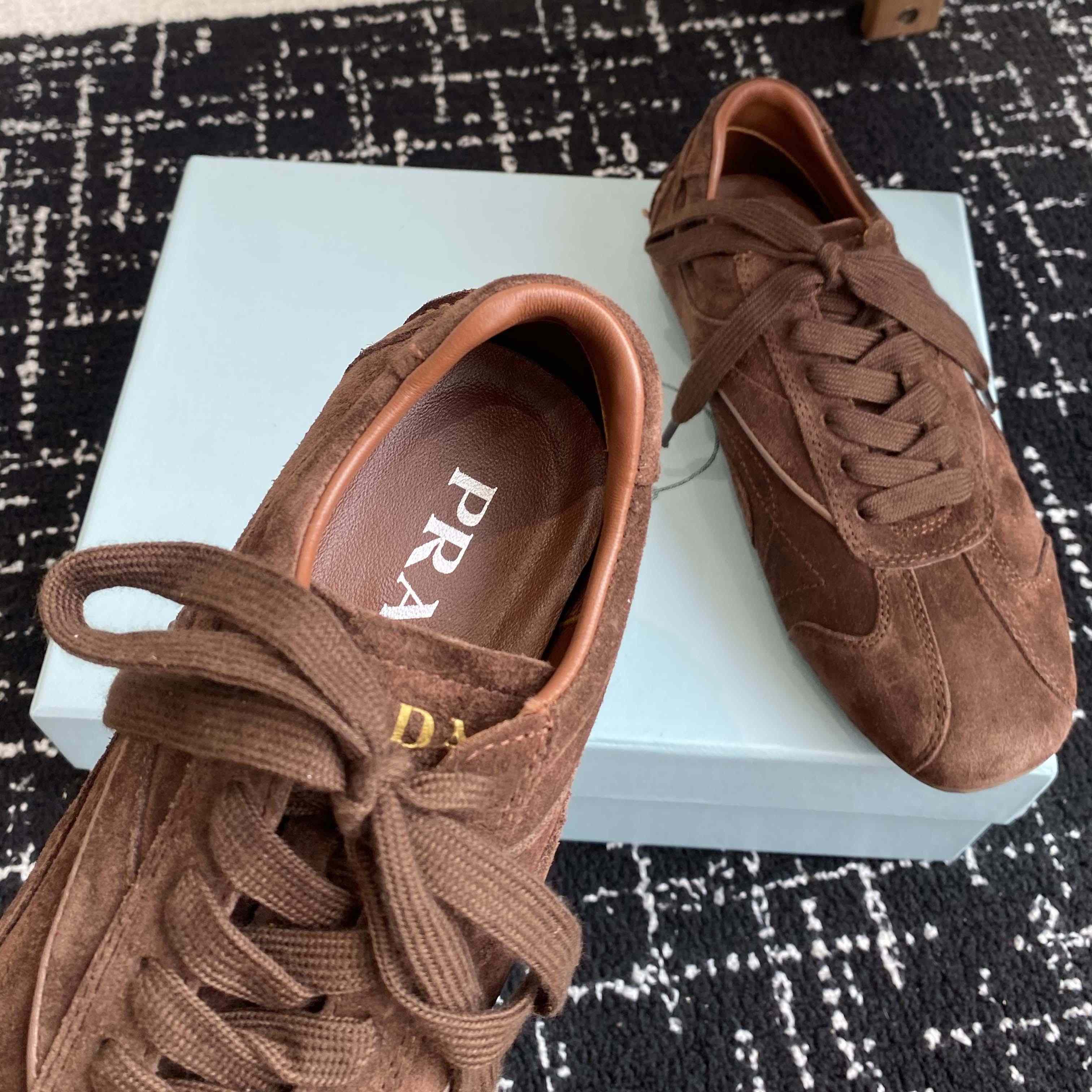 Prada Montecarlo Re-Edition 2005 Suede Sneakers - EUR FASHION