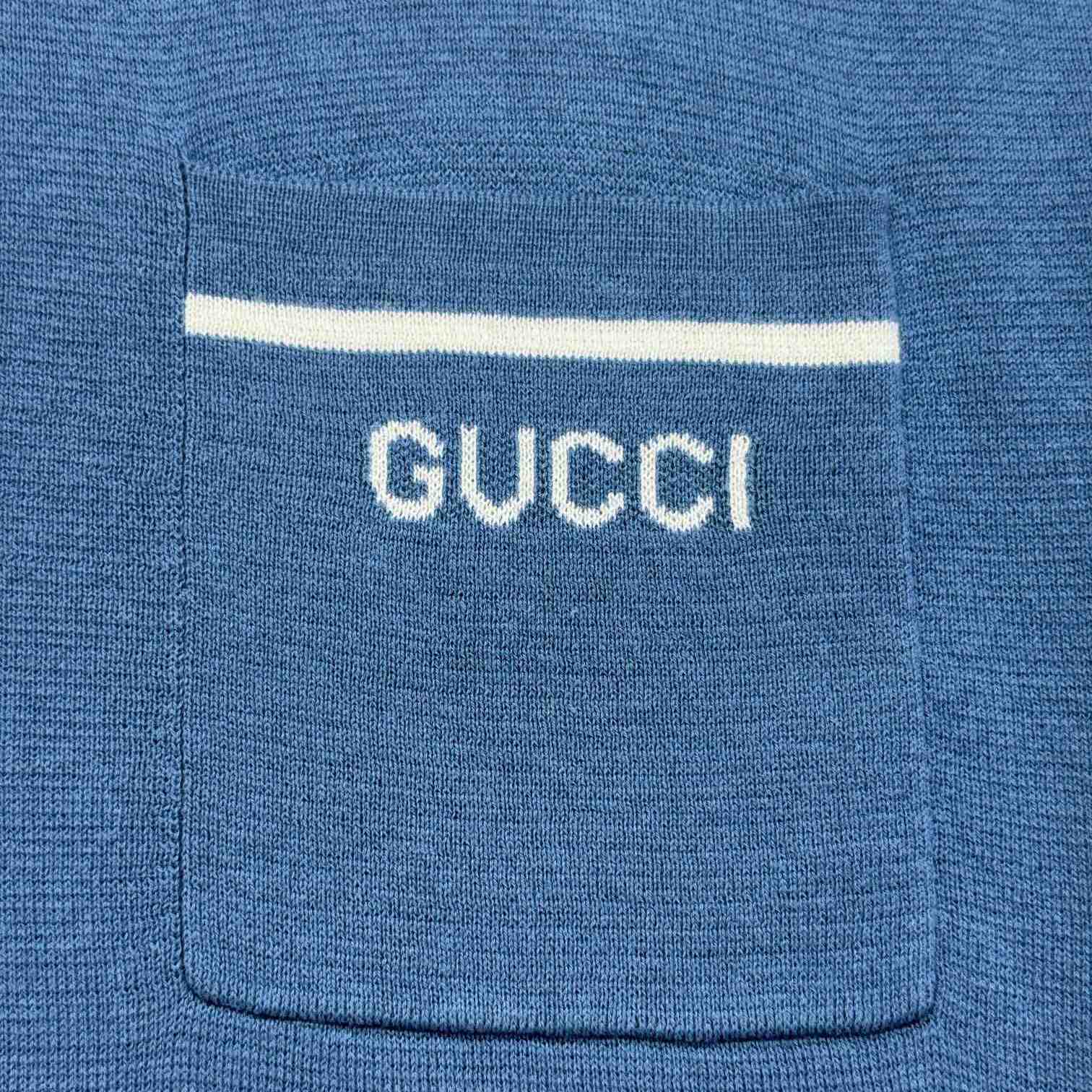 Gucci Gg Silk And Cotton Jacquard Polo Shirt - EUR FASHION