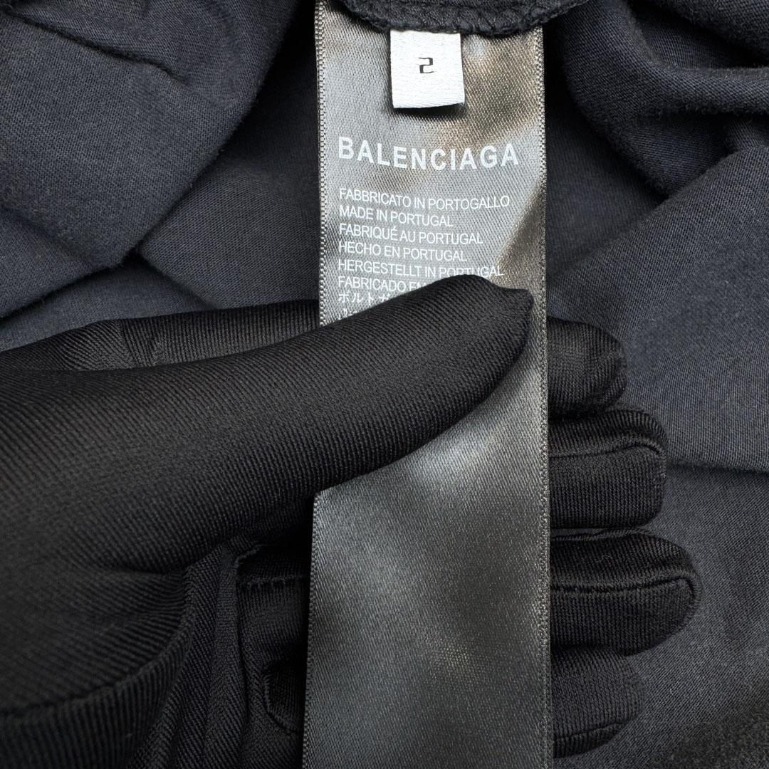 Balenciaga Automobili Lamborghini Oversized T-Shirt In Faded Black Dry Jersey - EUR FASHION