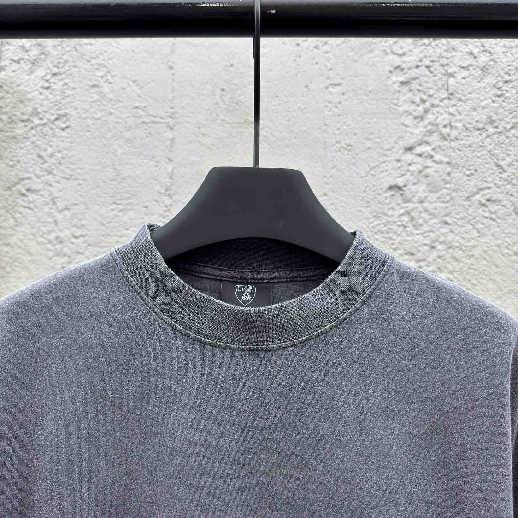 Balenciaga Automobili Lamborghini Oversized T-Shirt In Faded Black Dry Jersey - EUR FASHION