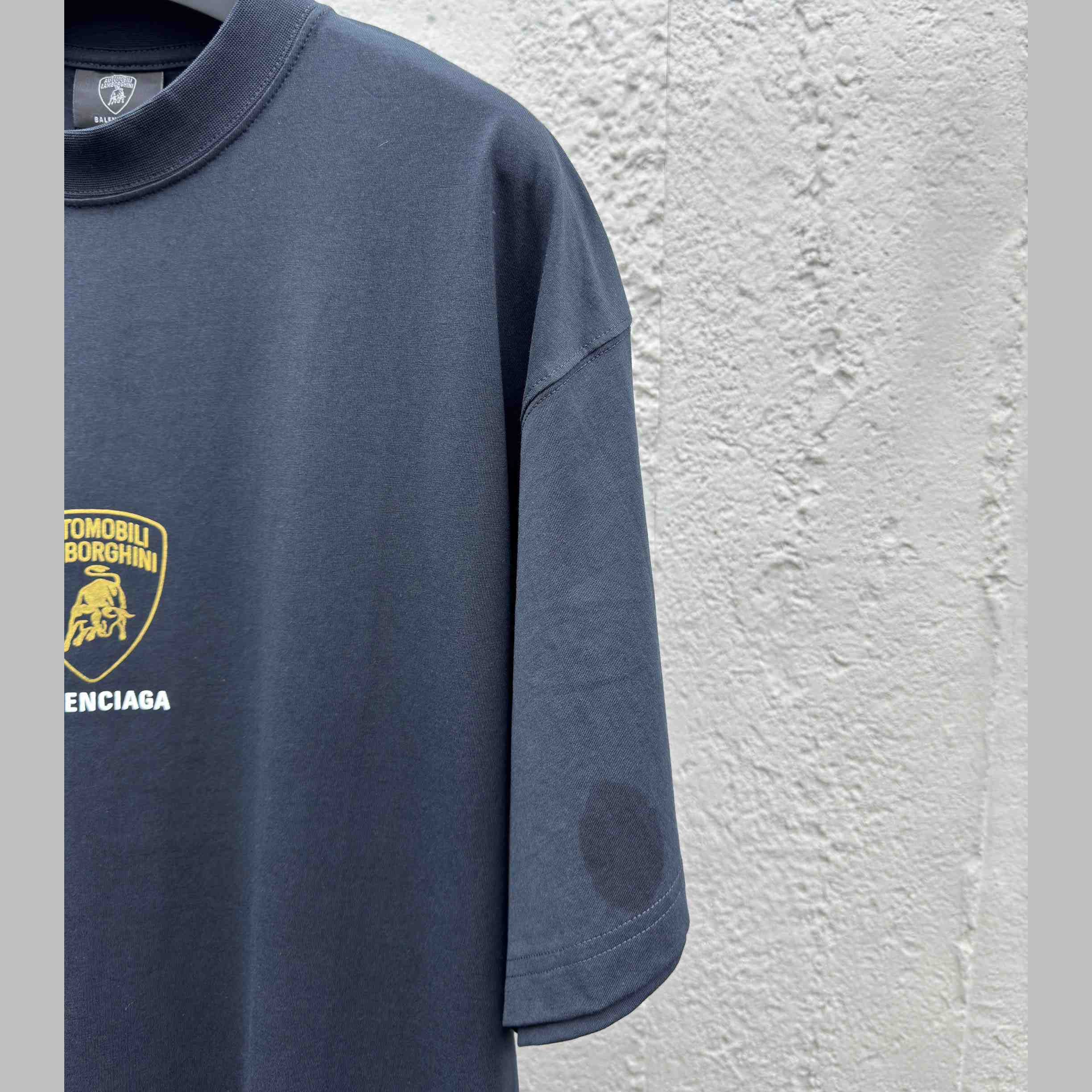 Balenciaga I Automobili Lamborghini Oversized T-Shirt inFaded Black  - EUR FASHION
