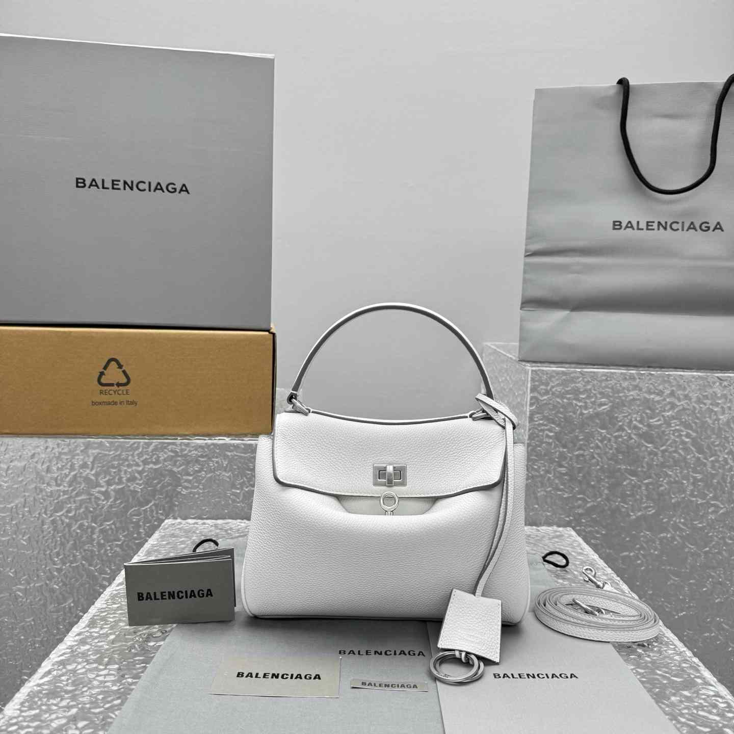 Balenciaga Rodeo Handbag Mini In White - EUR FASHION