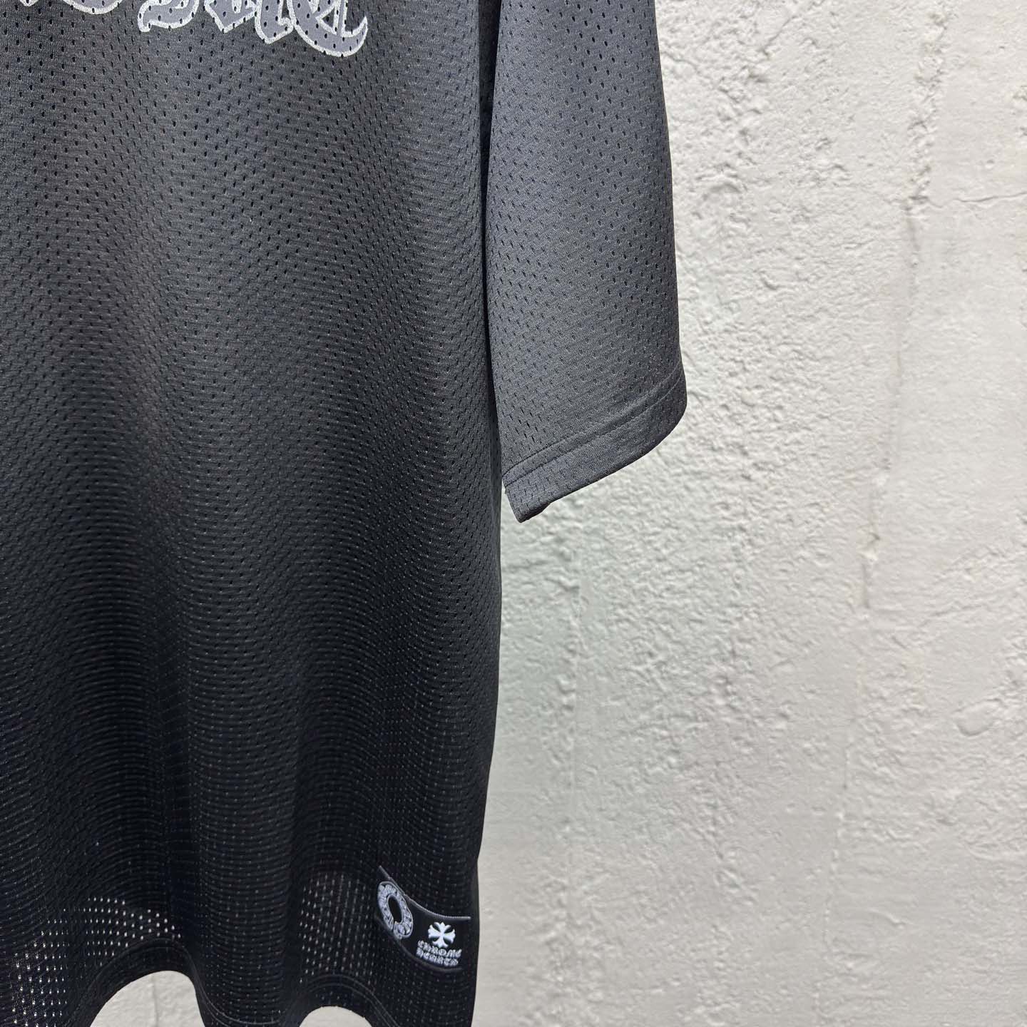 Chrome Hearts Stadium Mesh Short Sleeve Jersey Black - EUR FASHION