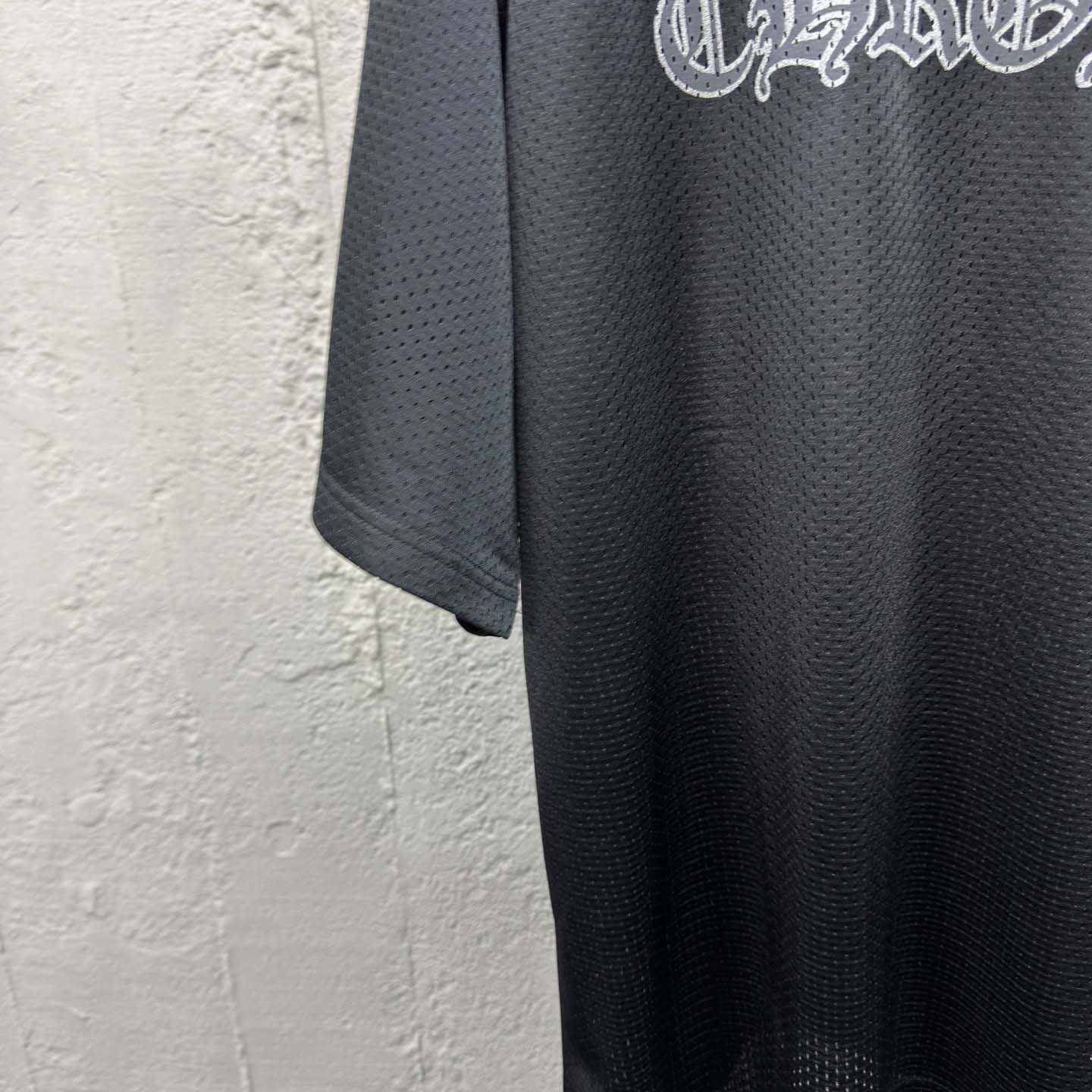 Chrome Hearts Stadium Mesh Short Sleeve Jersey Black - EUR FASHION