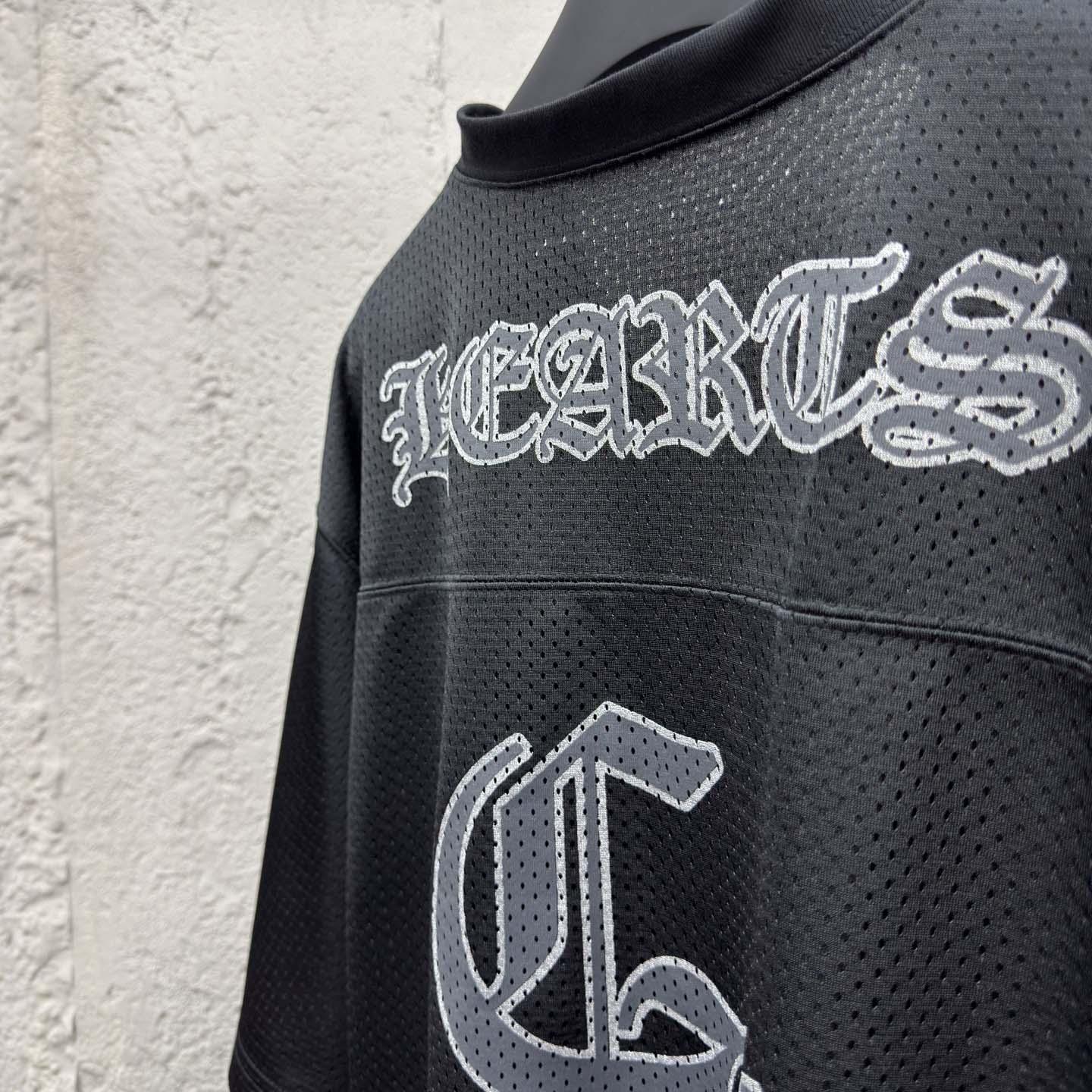 Chrome Hearts Stadium Mesh Short Sleeve Jersey Black - EUR FASHION