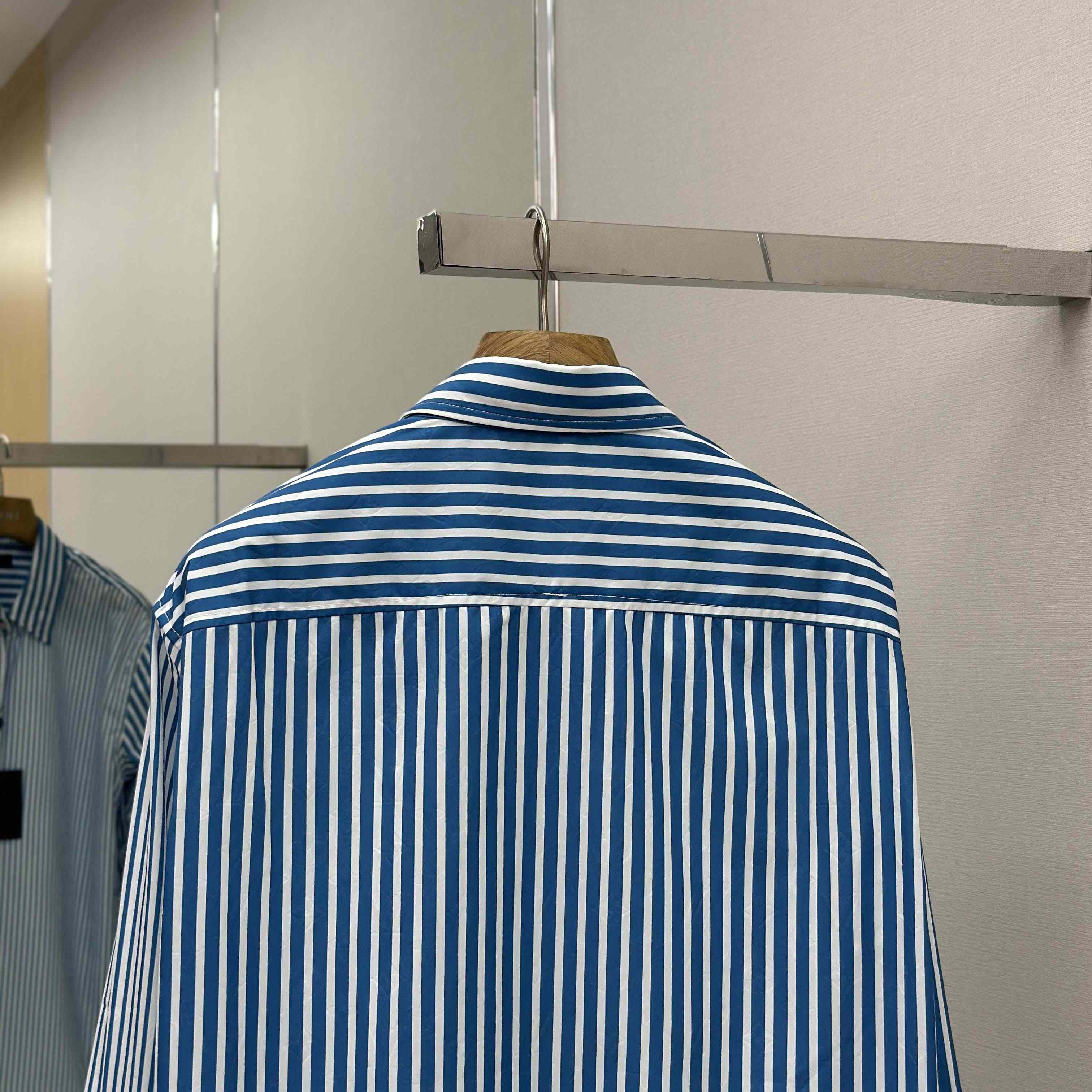 Louis Vuitton Monogram Patchwork Striped Shirt     1AHVWM - EUR FASHION