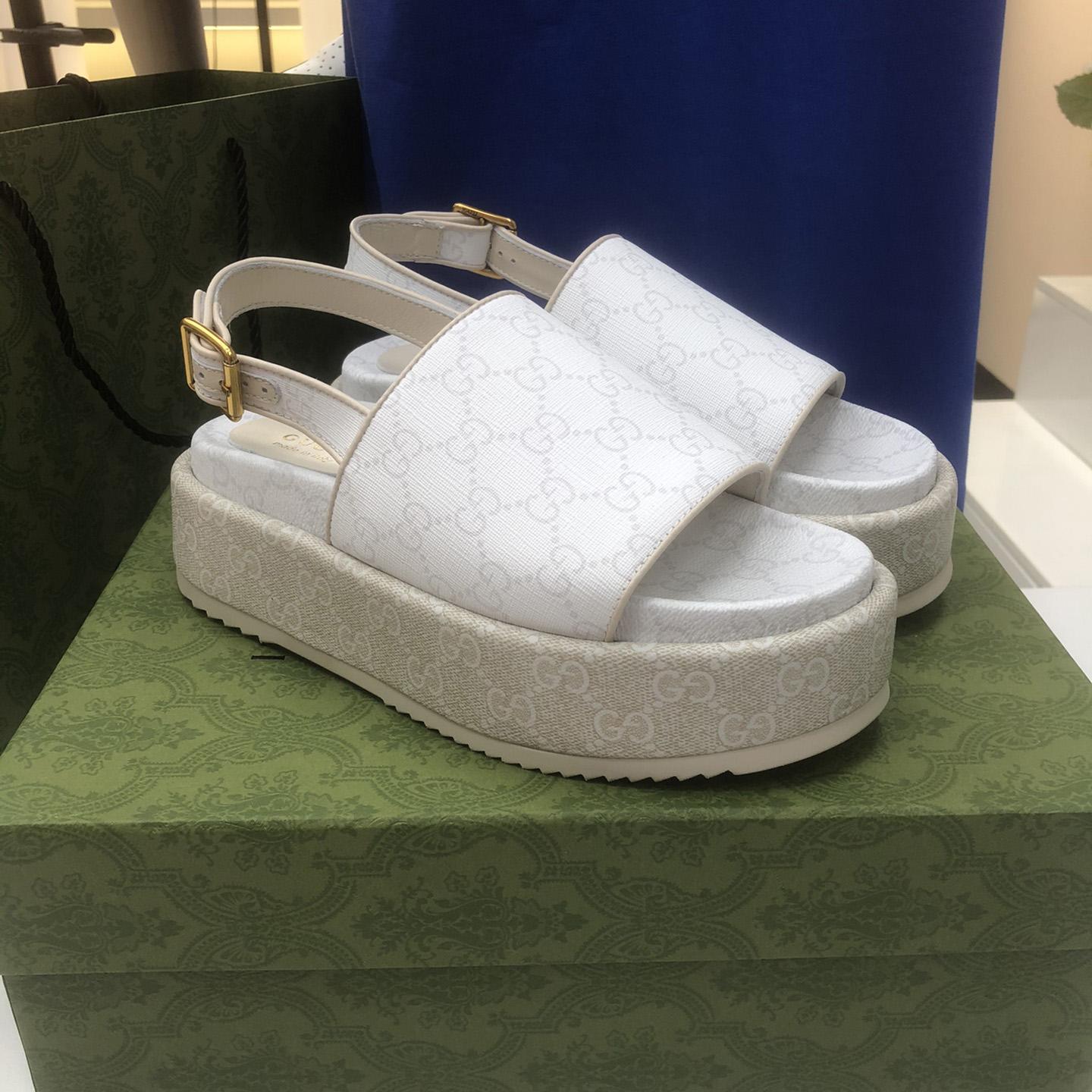 Gucci Women's Platform GG Sandal (50% Off Sale) xz716 - EUR FASHION