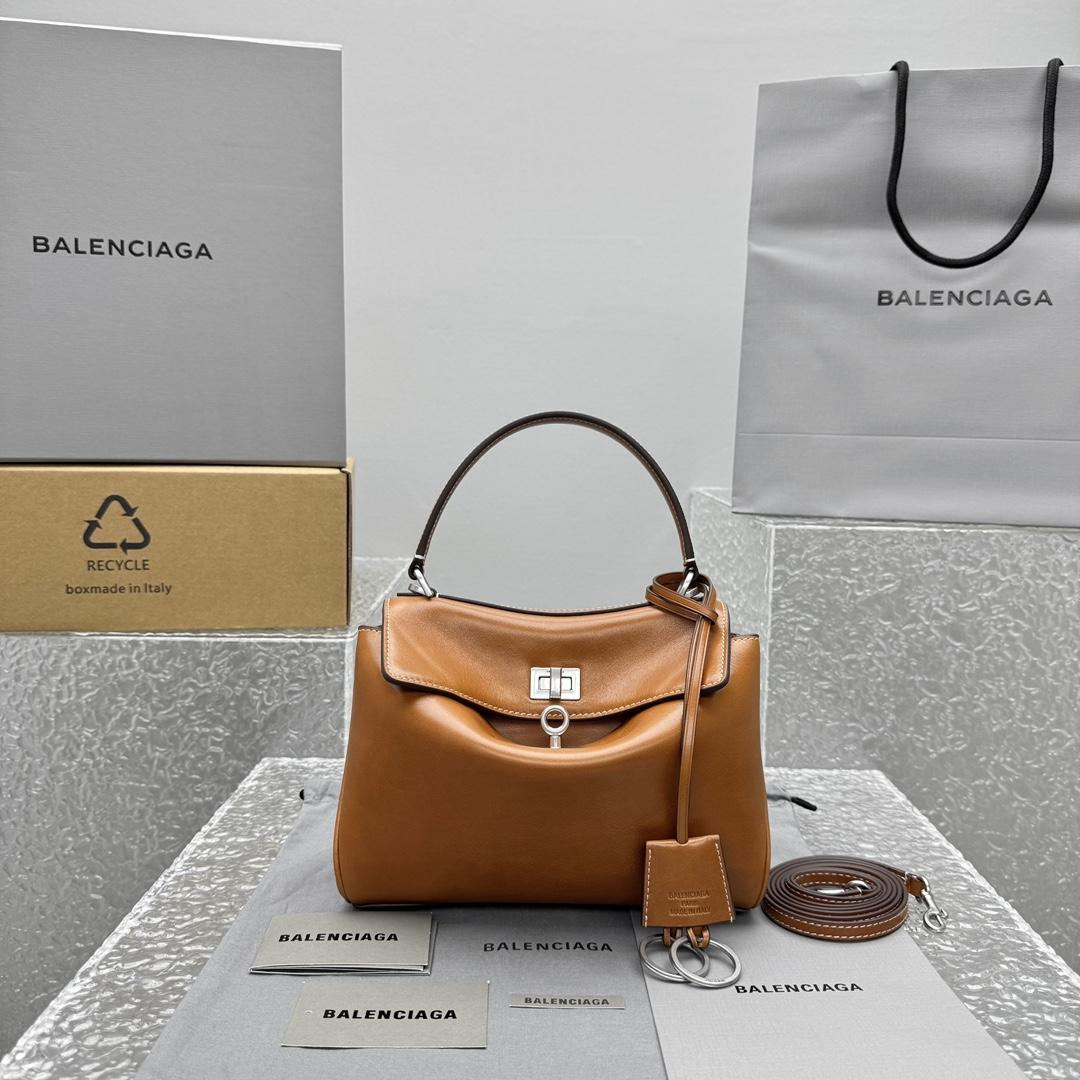 Balenciaga Rodeo Handbag Mini In Tan Cowboy - EUR FASHION