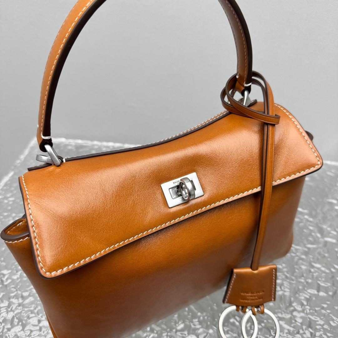 Balenciaga Rodeo Handbag Mini In Tan Cowboy - EUR FASHION
