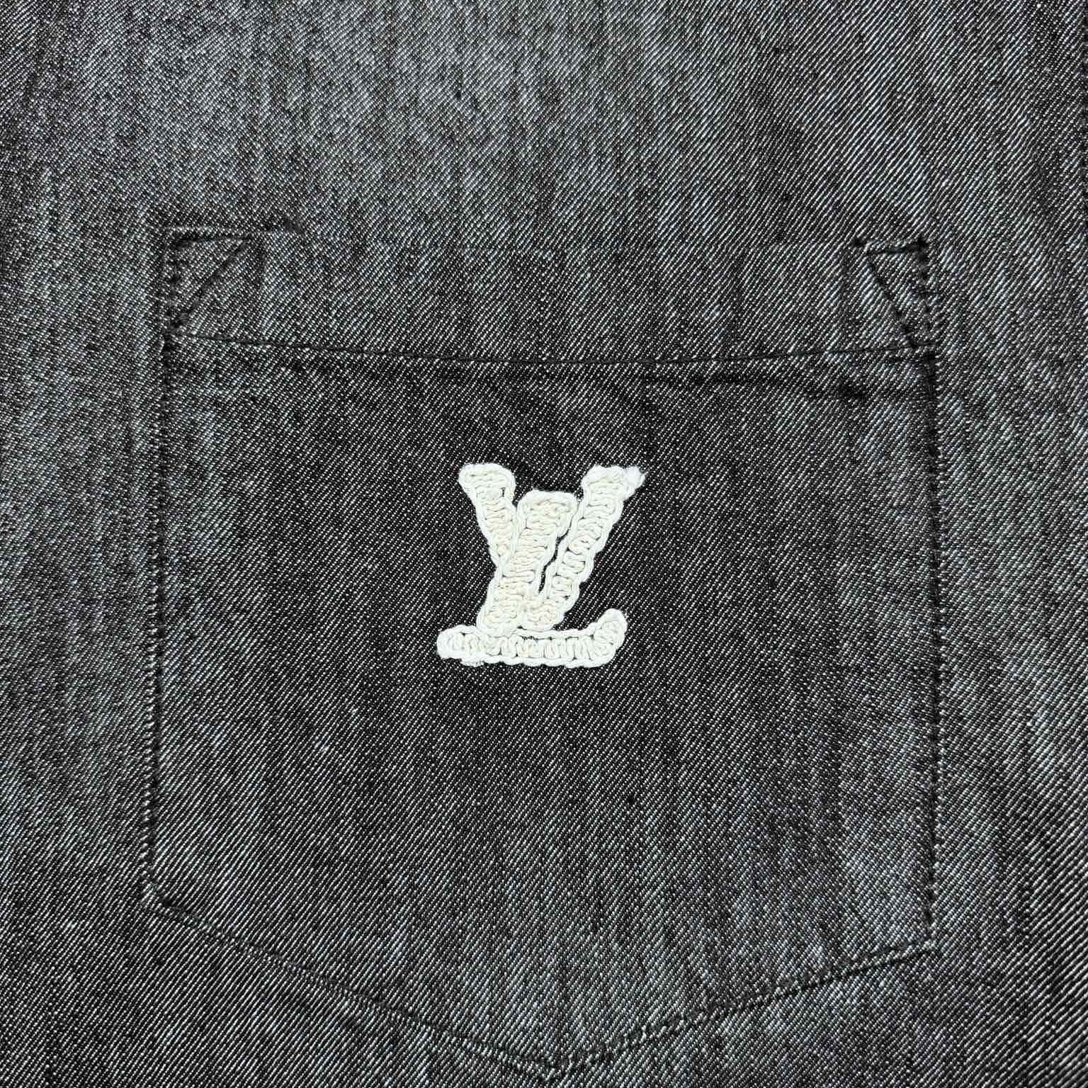 Louis Vuitton Short-Sleeved Chambray Shirt   1AHVW4 - EUR FASHION