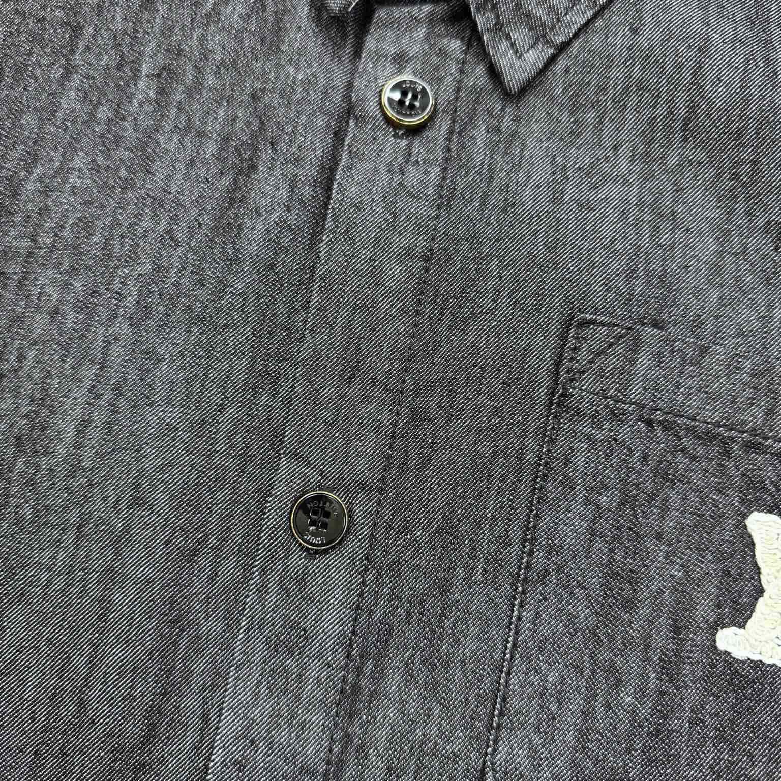 Louis Vuitton Short-Sleeved Chambray Shirt   1AHVW4 - EUR FASHION