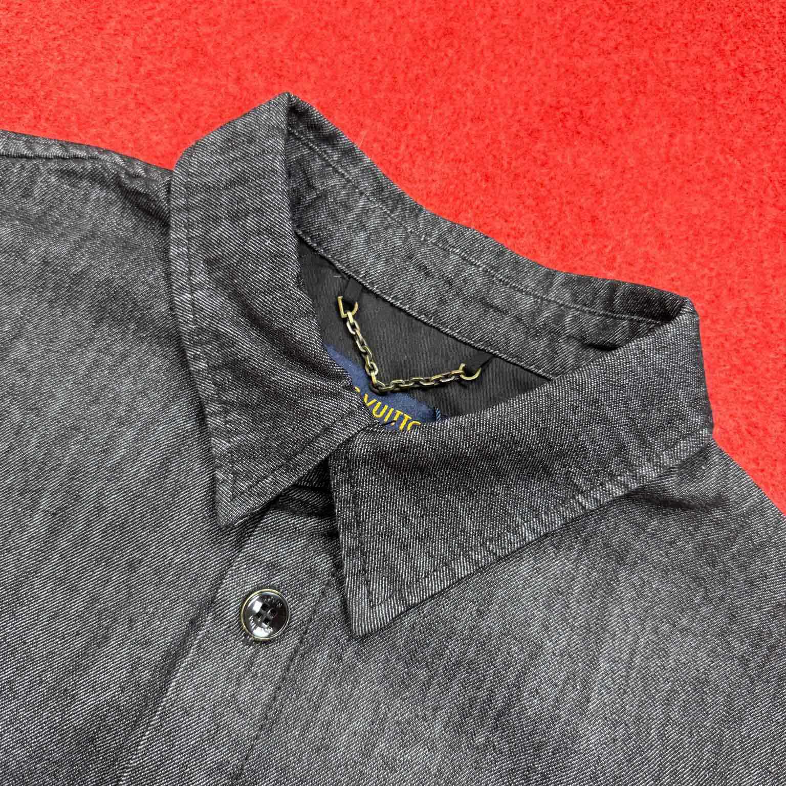 Louis Vuitton Short-Sleeved Chambray Shirt   1AHVW4 - EUR FASHION