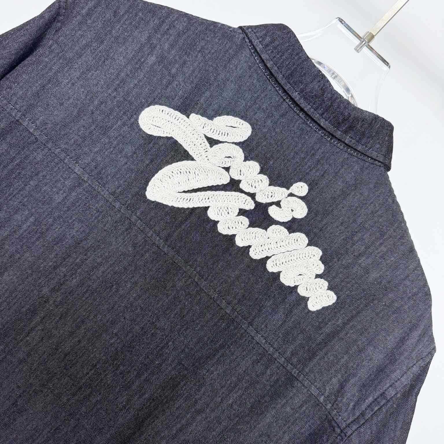 Louis Vuitton Short-Sleeved Chambray Shirt   1AHVW4 - EUR FASHION