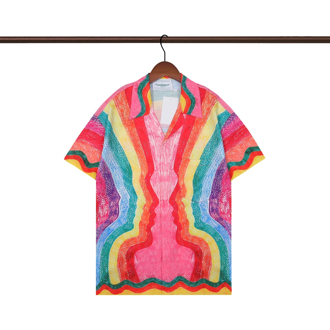 Casablanca Mind Vibrations Silk Shirt YF2016   (50% Off Sale) - EUR FASHION