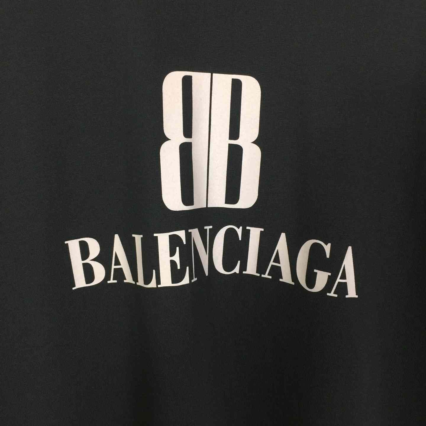 Balenciaga BB Logo Cotton T-Shirt Medium Fit - EUR FASHION