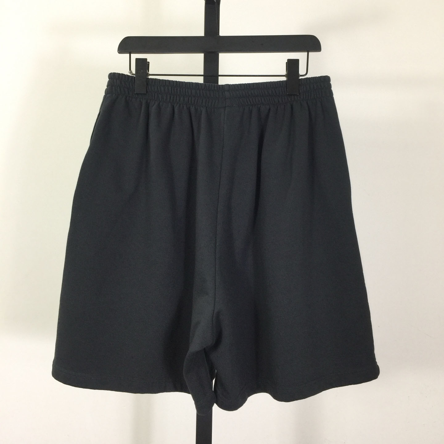 Balenciaga Uniform Merch Short In Faded Black Dry Fleece - EUR FASHION