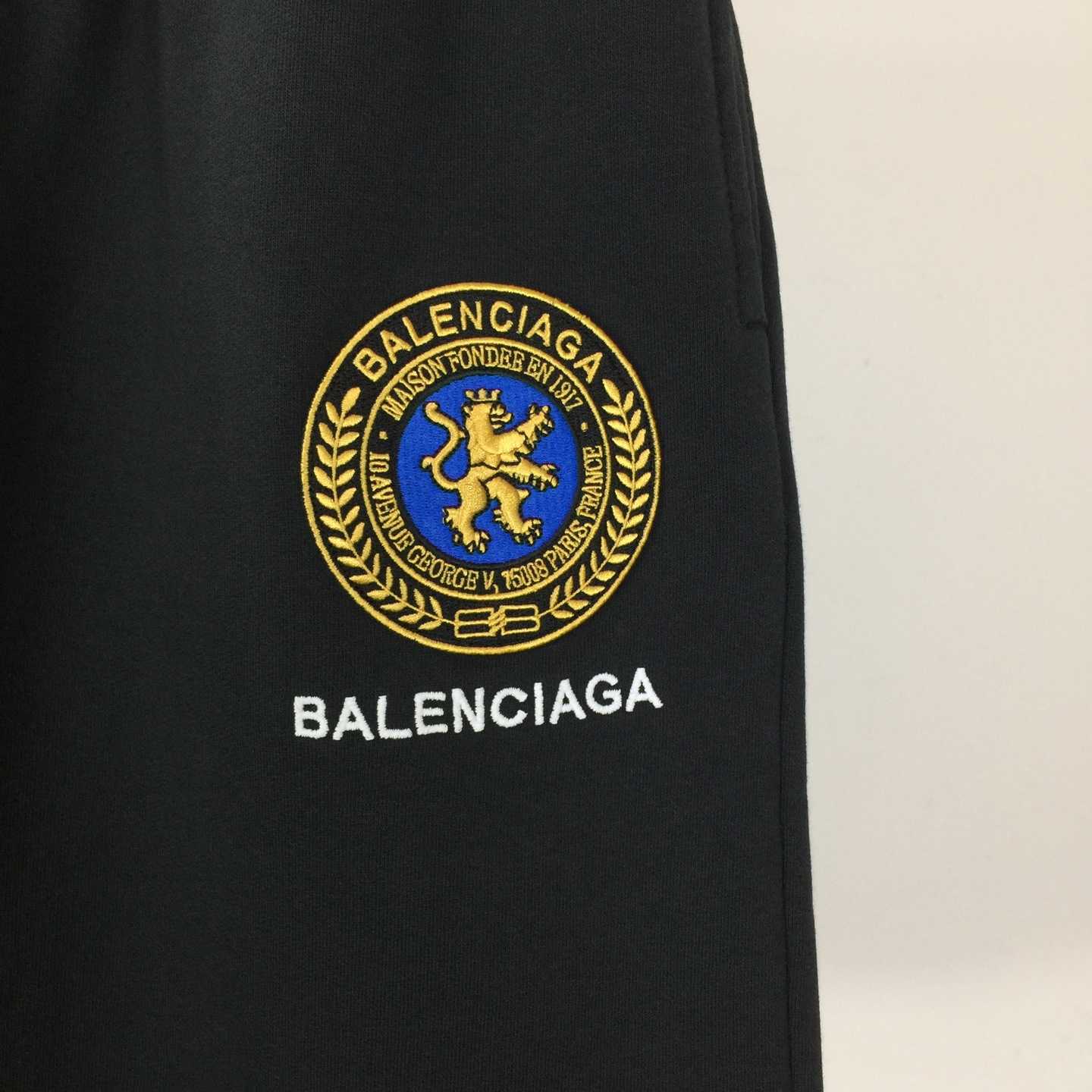 Balenciaga Uniform Merch Short In Faded Black Dry Fleece - EUR FASHION