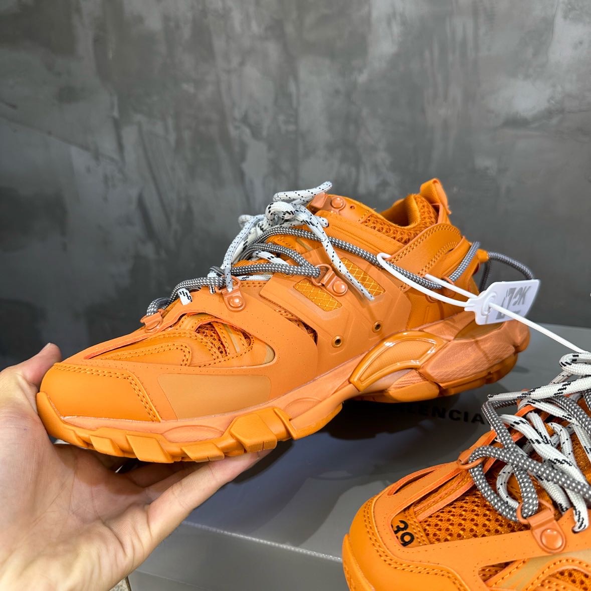 Balenciaga Track Trail Laces Sneaker In Orange   - EUR FASHION