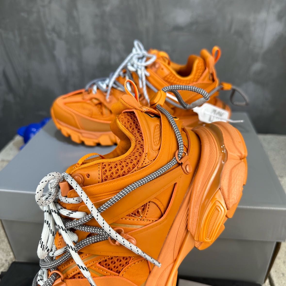 Balenciaga Track Trail Laces Sneaker In Orange   - EUR FASHION