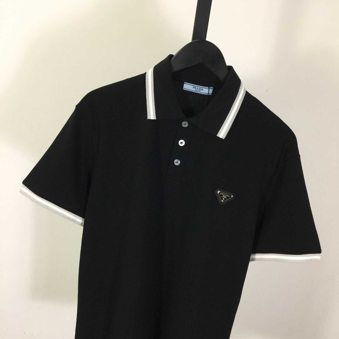 Prada Logo Cotton Polo Shirt - EUR FASHION