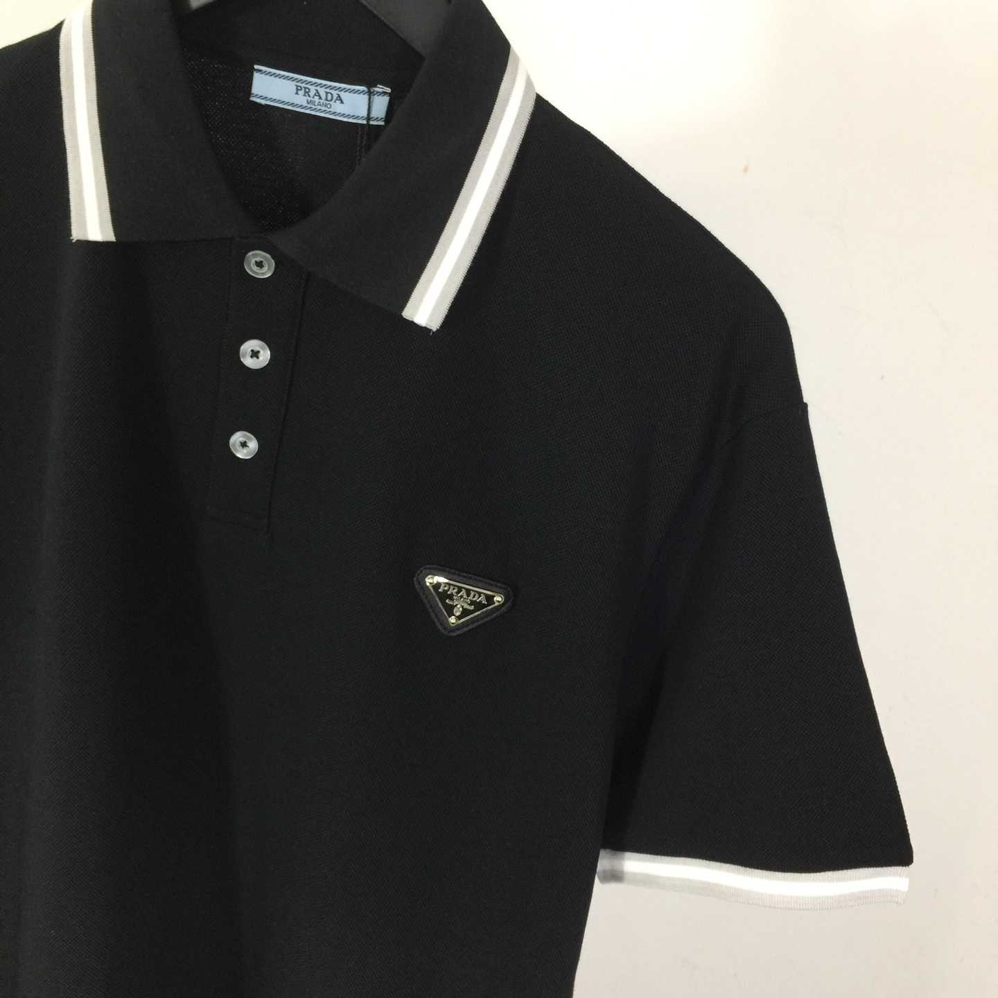 Prada Logo Cotton Polo Shirt - EUR FASHION