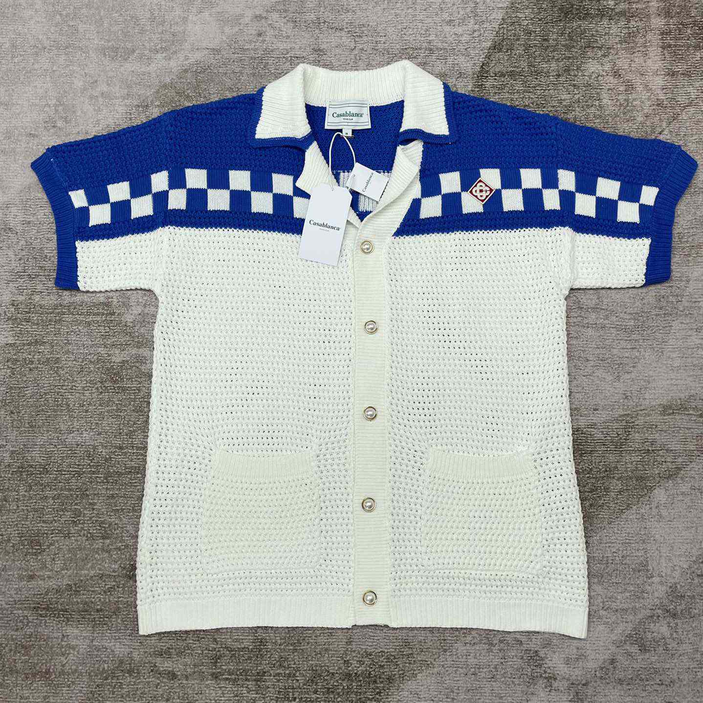 Casablanca Knit Polo Shirt   m1034 YF2001   (50% Off Sale) - EUR FASHION