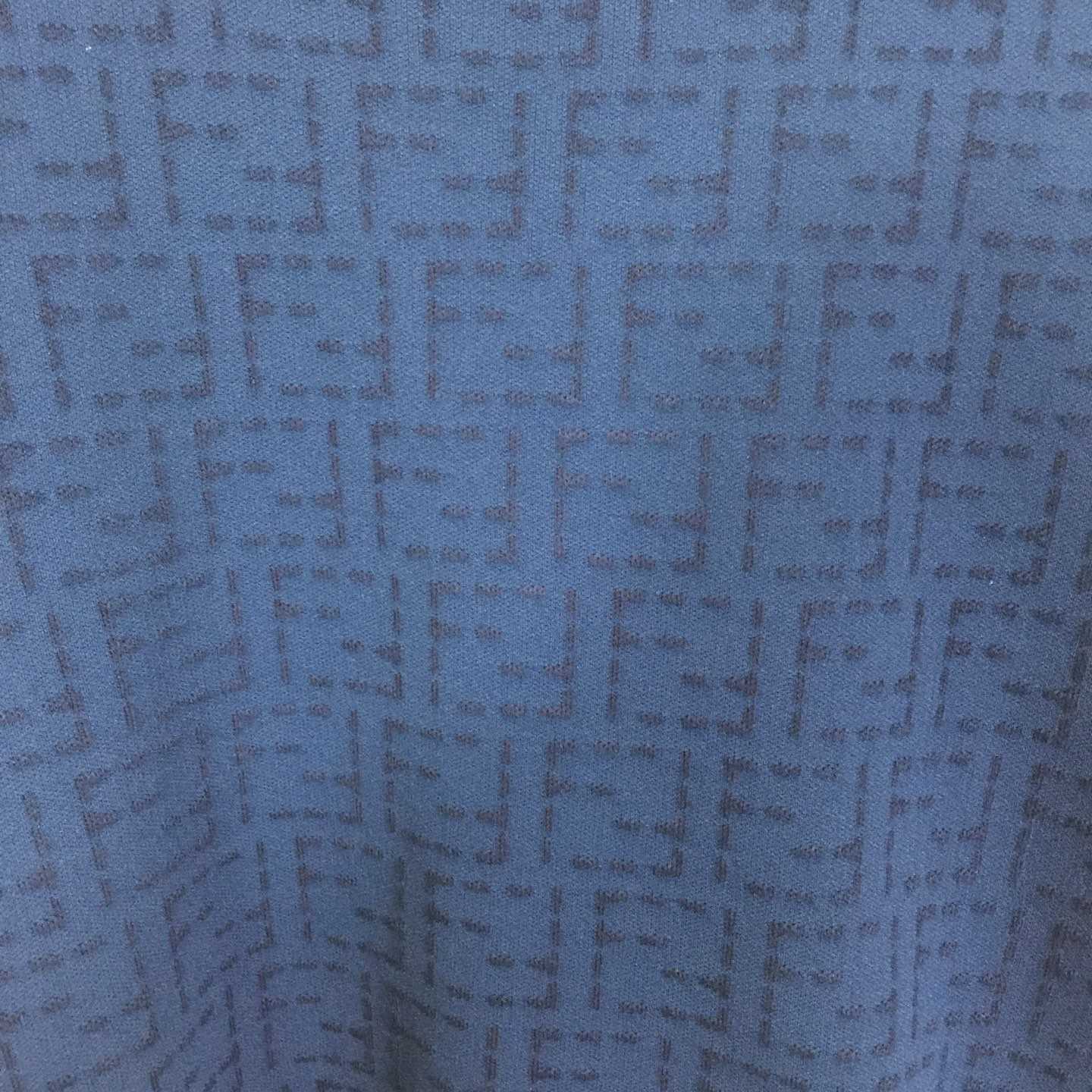 Fendi Blue Cotton FF Selleria Pullover - EUR FASHION