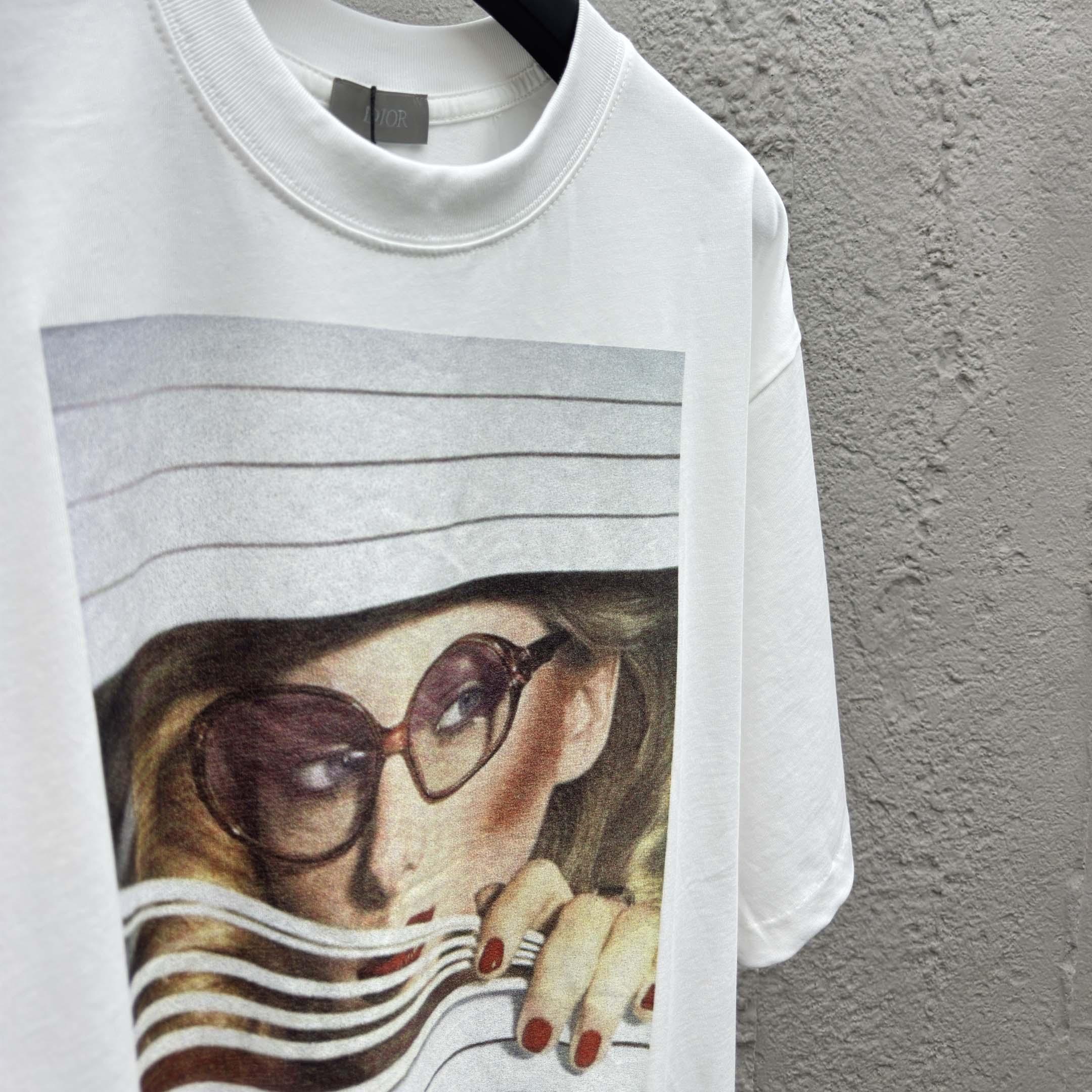 Dior Heritage Printed T-Shirt, Regular Fit    - EUR FASHION