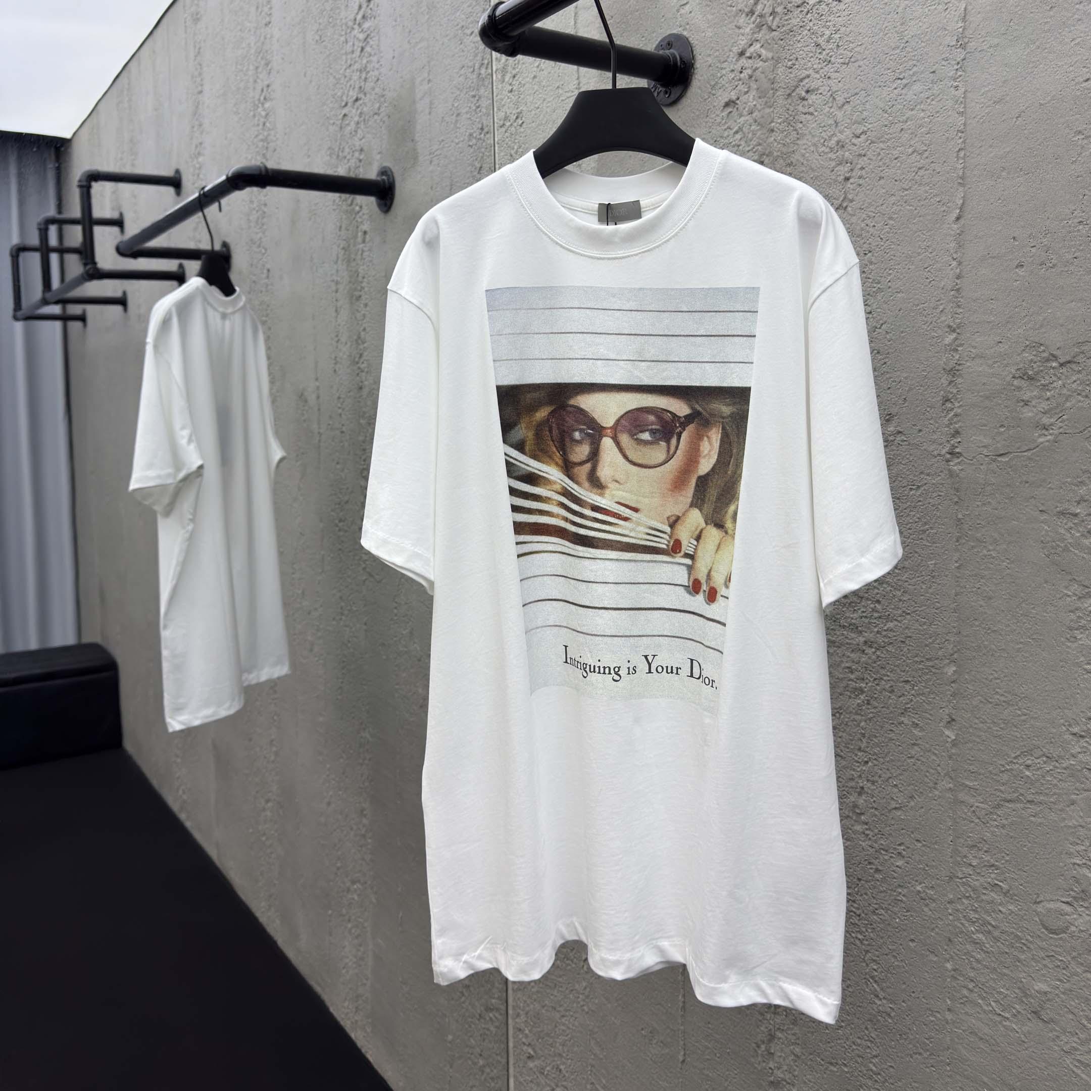 Dior Heritage Printed T-Shirt, Regular Fit    - EUR FASHION