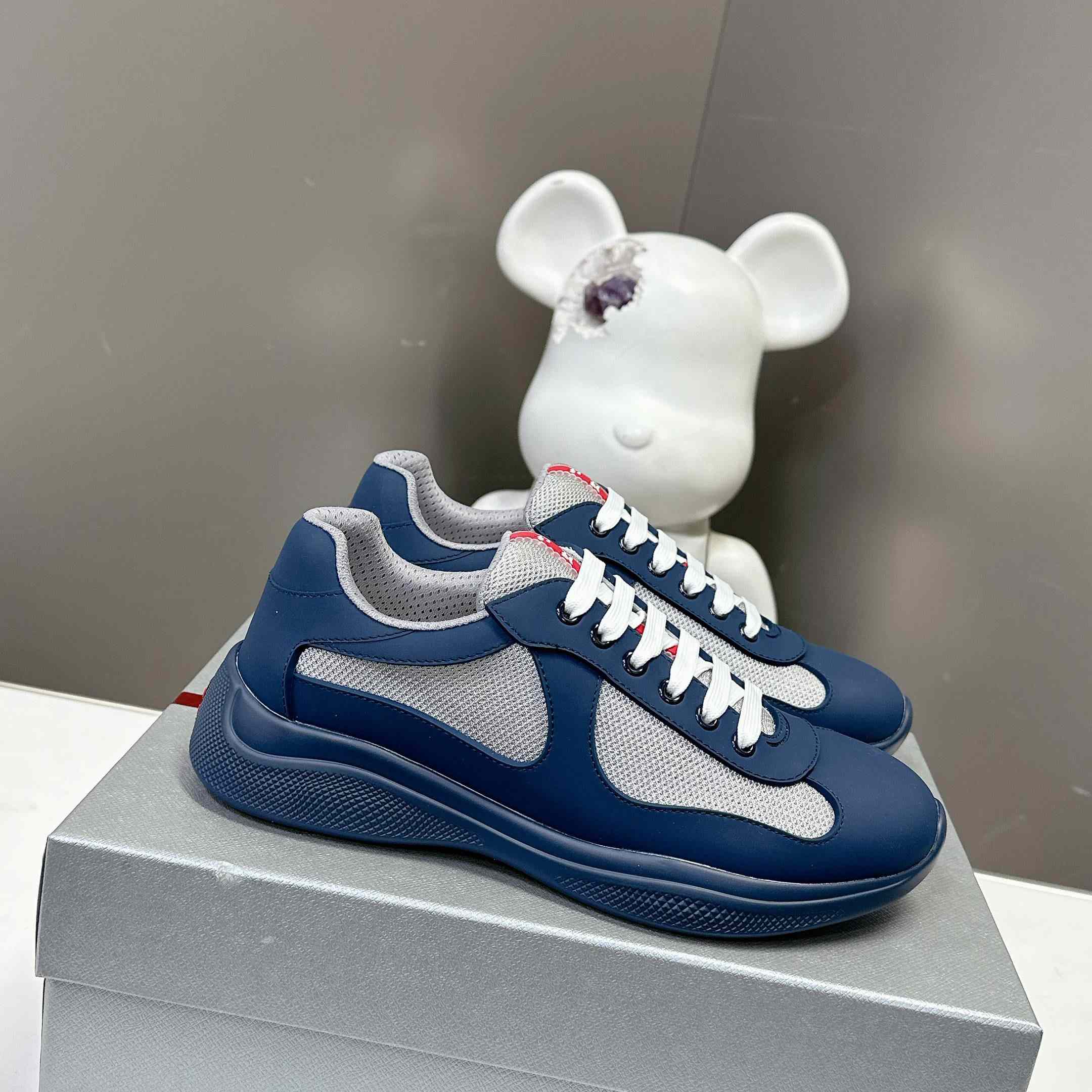 Prada America's Cup Soft Rubber And Bike Fabric Sneakers - EUR FASHION