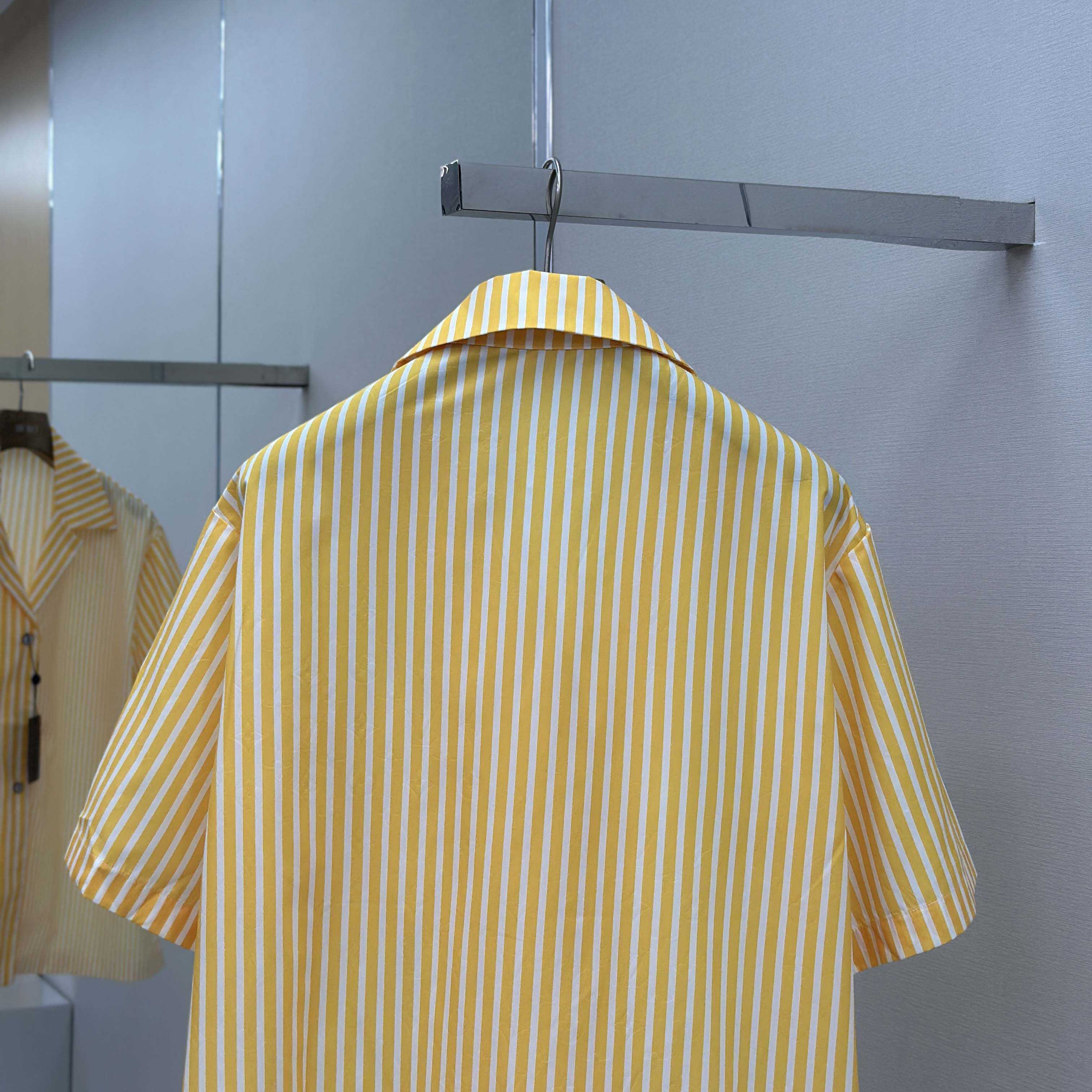 Louis Vuitton Monogram Striped Patchwork Short-Sleeved Shirt   1AHVWT - EUR FASHION