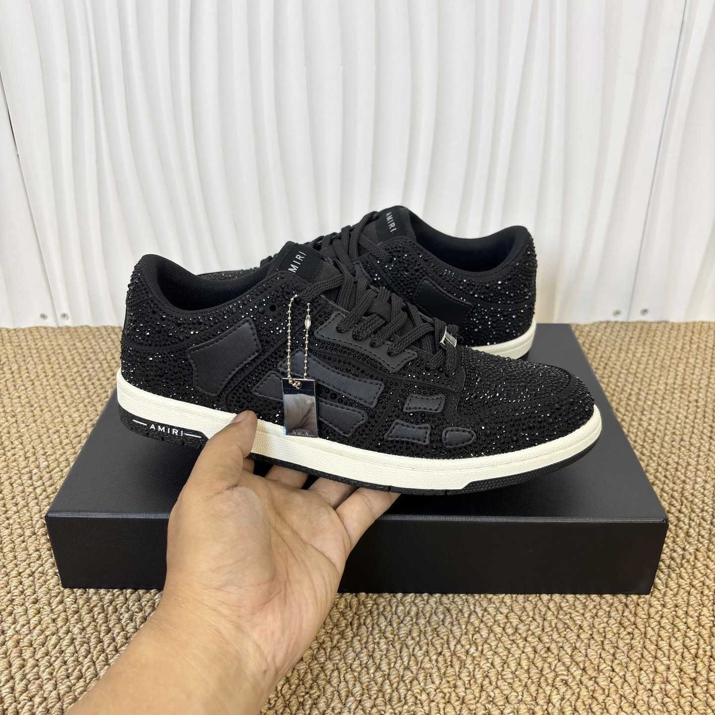 Amiri Crystal Skel-top Low Sneaker - EUR FASHION