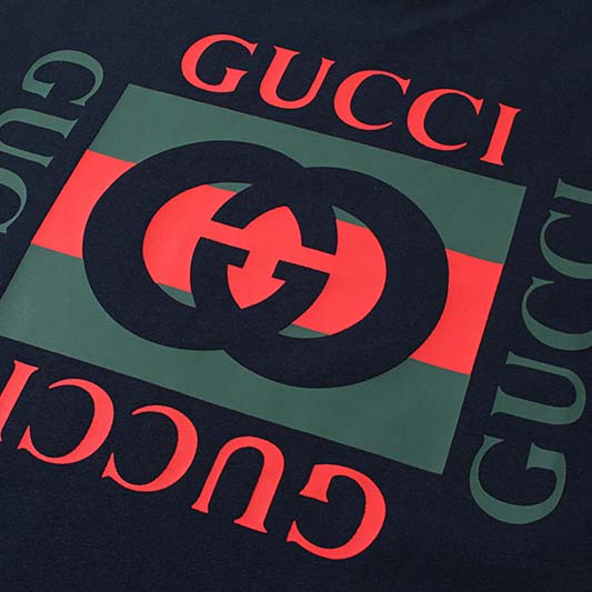 Gucci Cotton Jersey T-shirt With Gucci Print - EUR FASHION