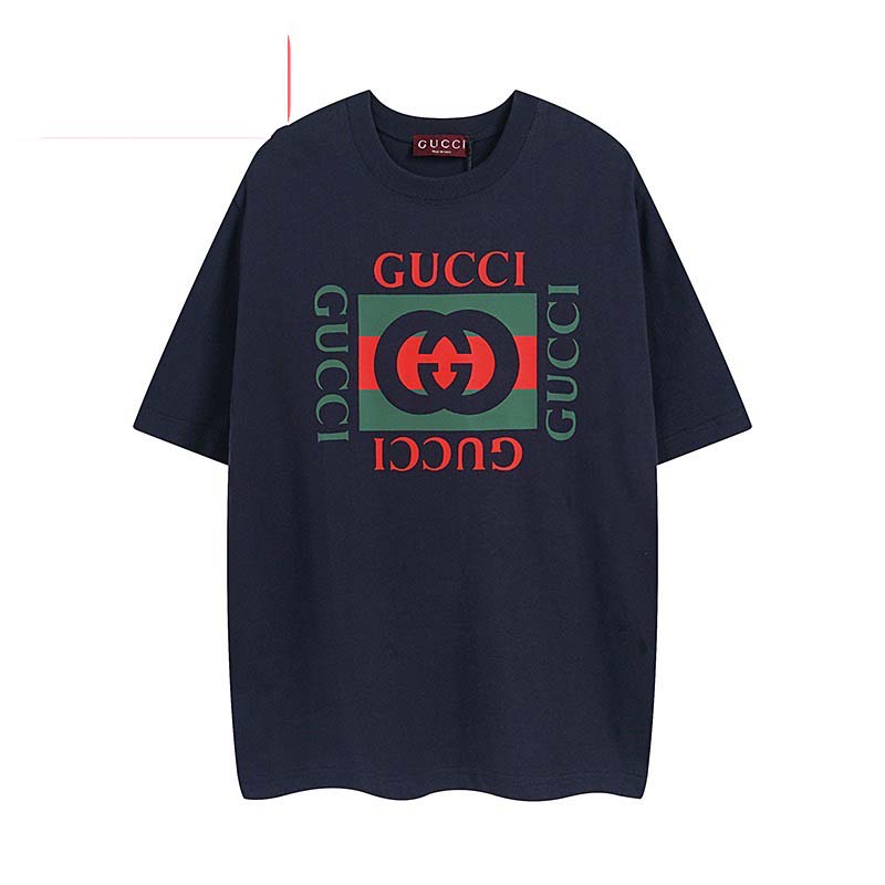 Gucci Cotton Jersey T-shirt With Gucci Print - EUR FASHION