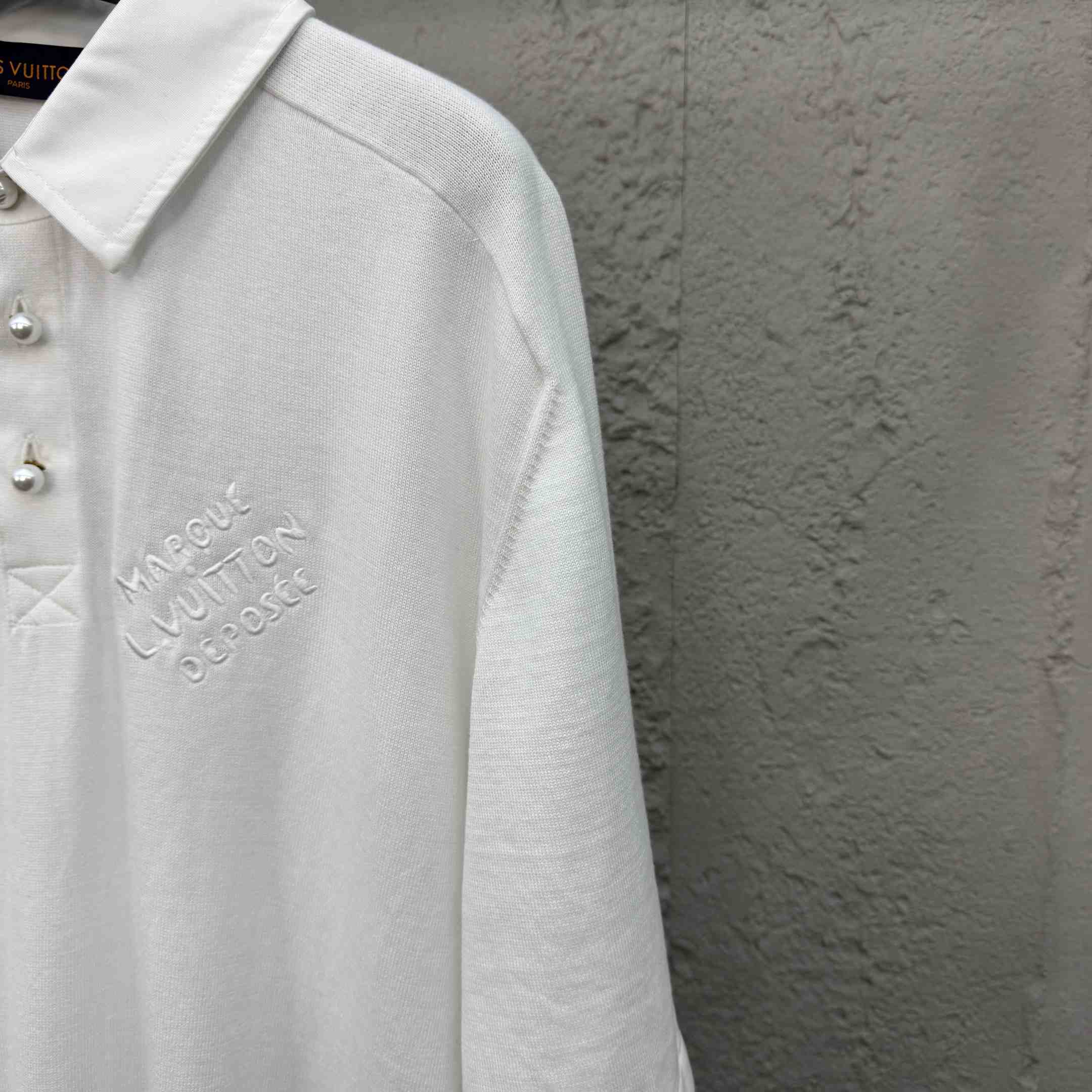 Louis Vuitton Embroidered Short-Sleeved Cotton Blend Polo Shirt   1AFQQA - EUR FASHION