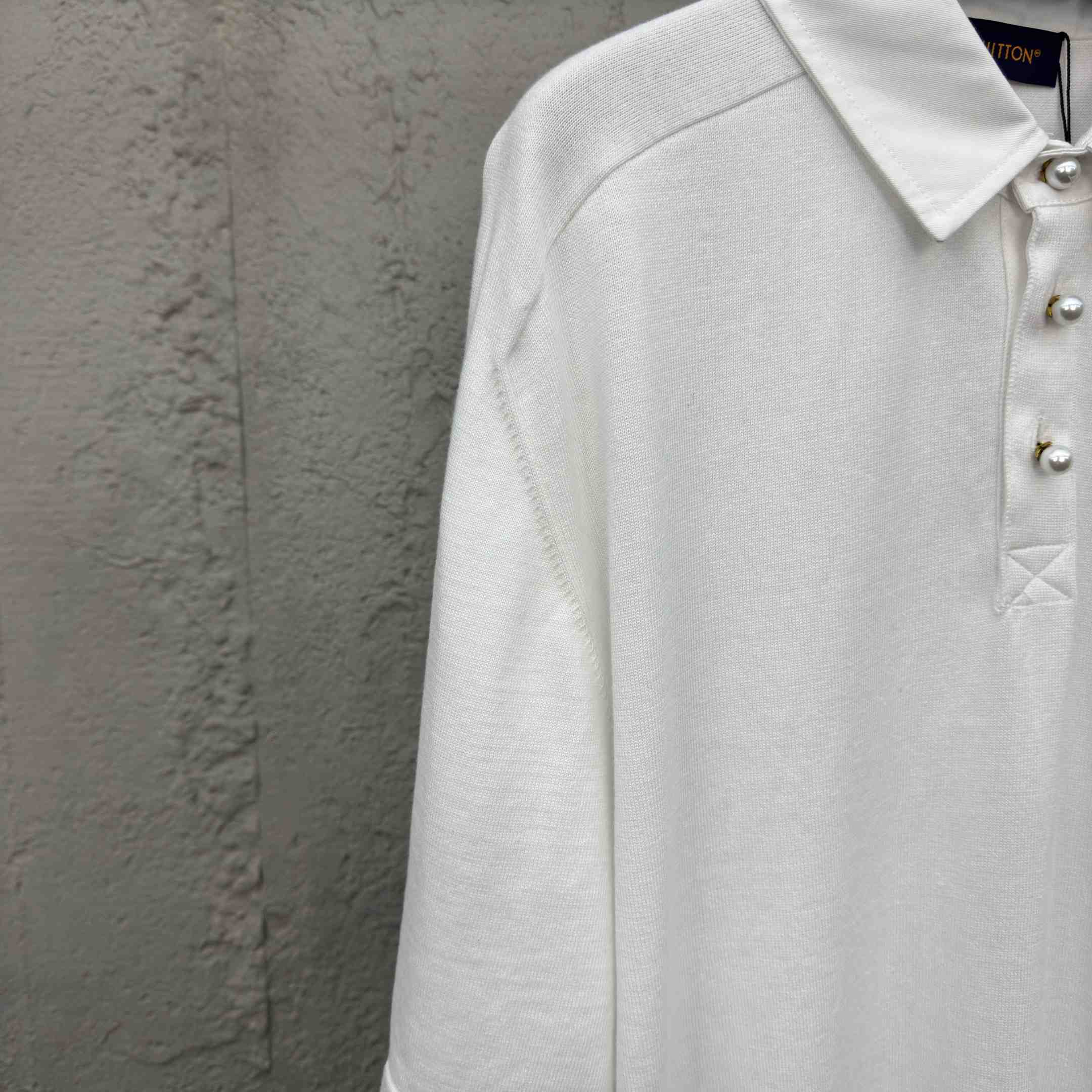 Louis Vuitton Embroidered Short-Sleeved Cotton Blend Polo Shirt   1AFQQA - EUR FASHION