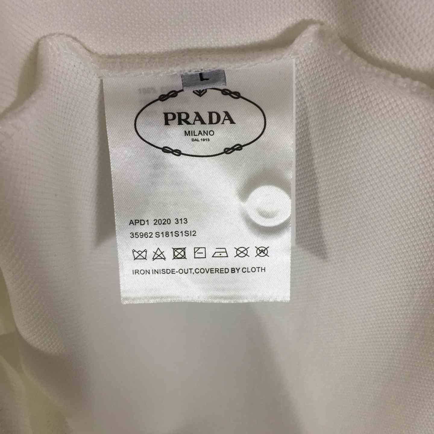 Prada Logo Cotton Polo Shirt - EUR FASHION