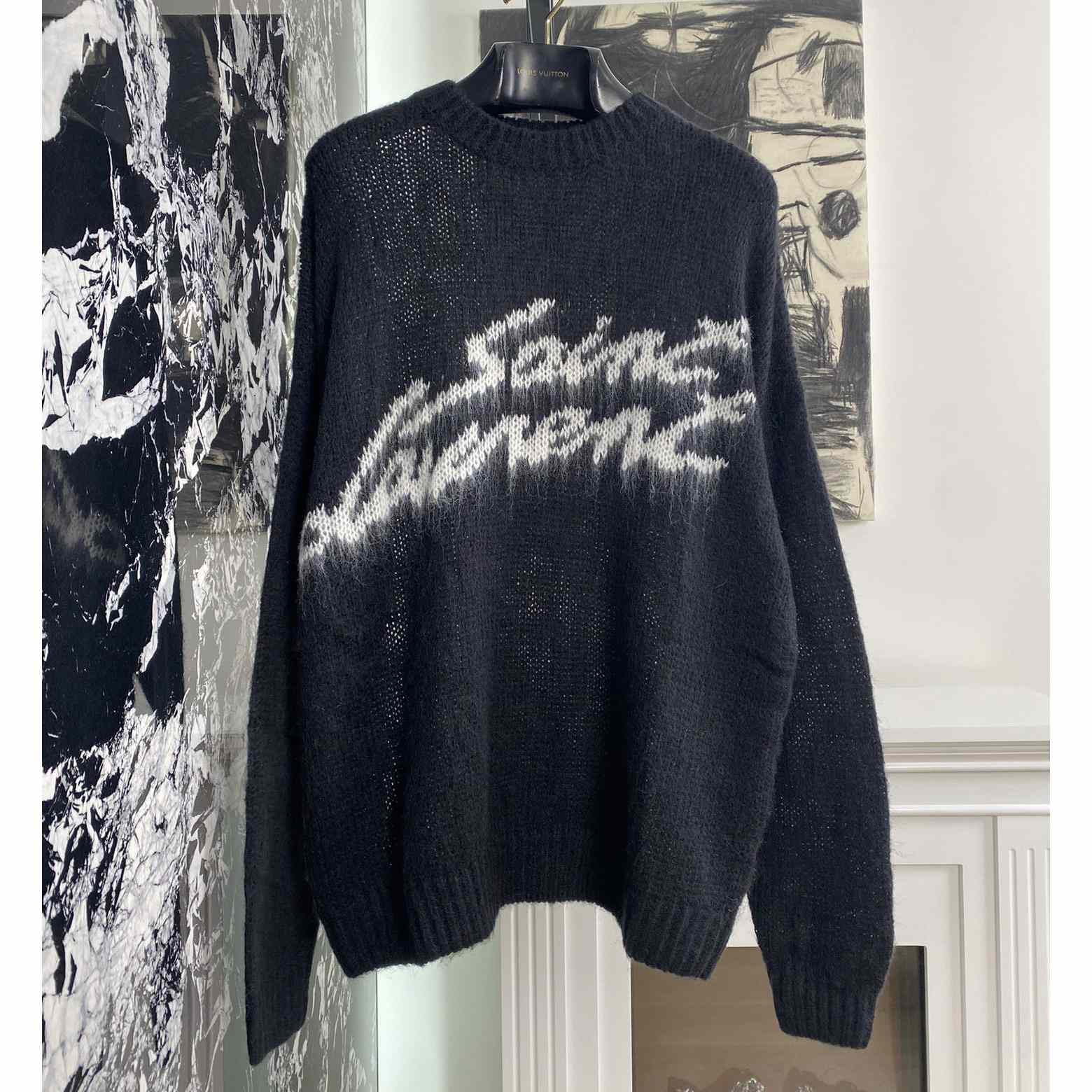Saint Laurent 90s Sweater 'Noir/Naturel' yf1214(50% Off Sale) - EUR FASHION