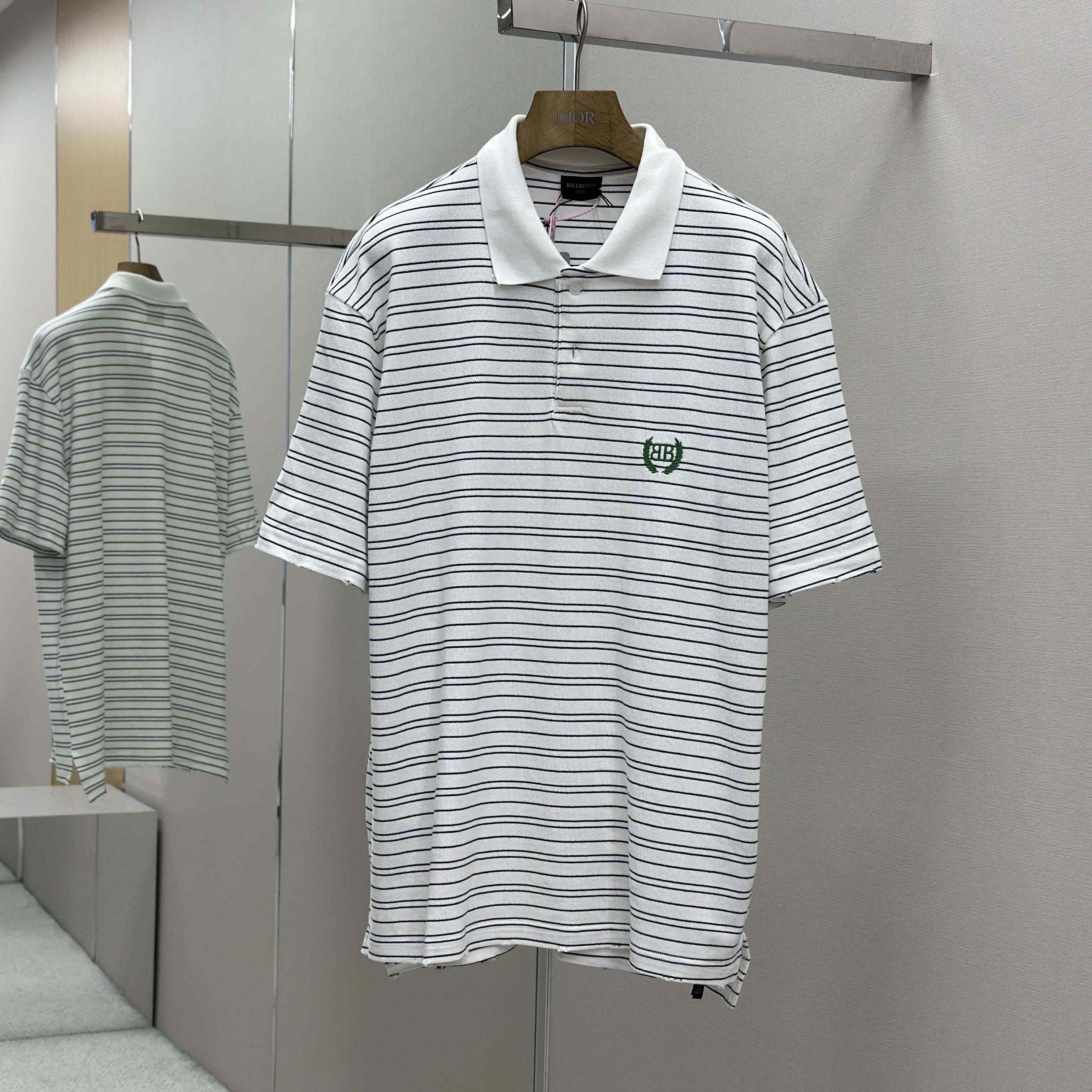 Balenciaga Logo-embroidered Polo Shirt - EUR FASHION