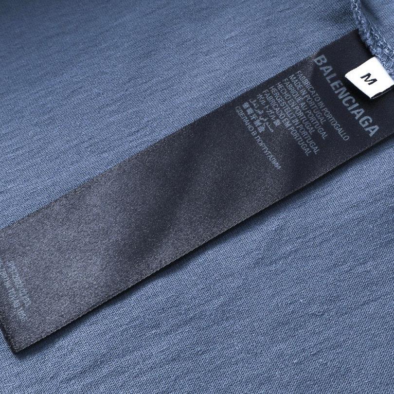 Balenciaga Political Campaign T-Shirt Medium Fit In Faded Blue - EUR FASHION