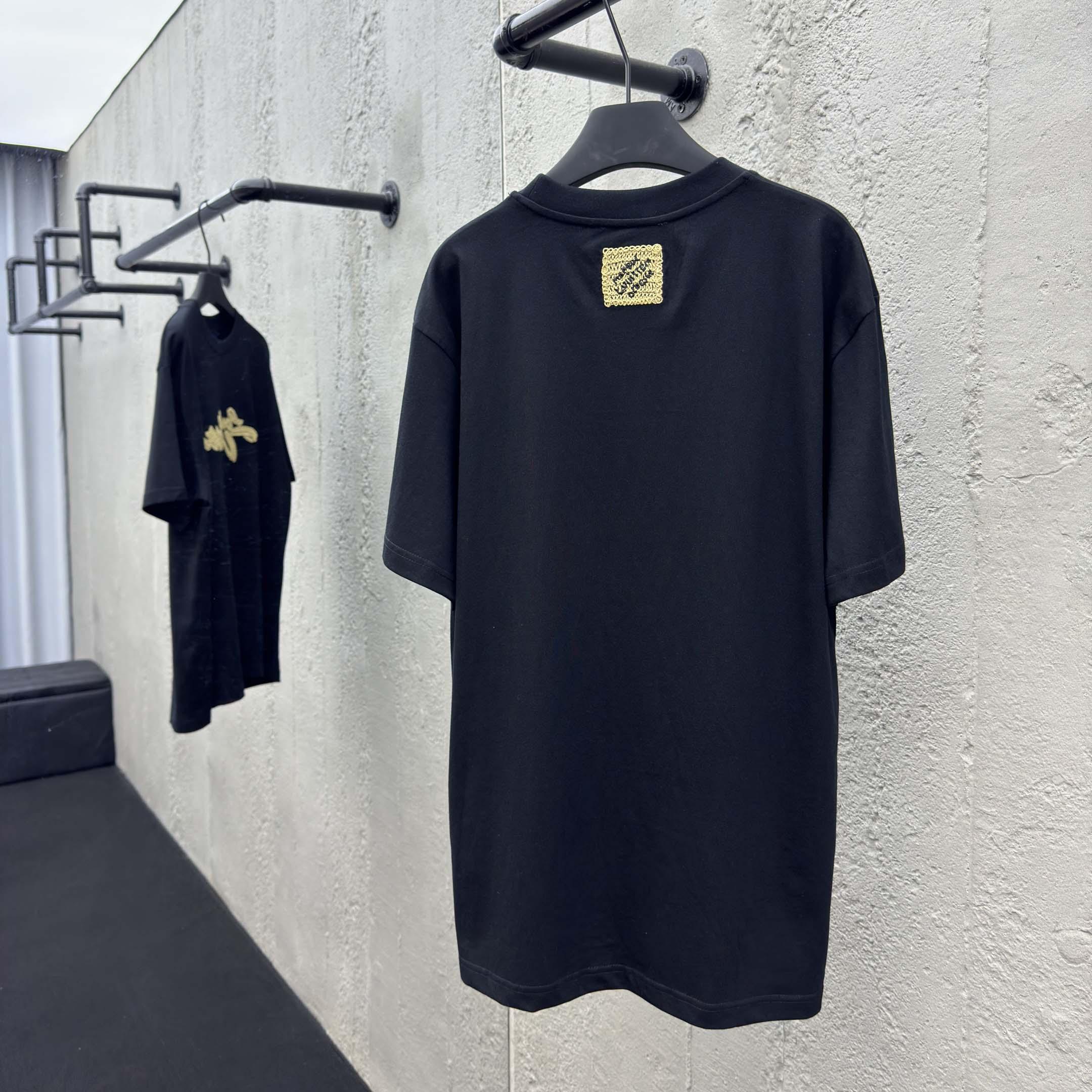 Louis Vuitton Embroidered Signature T-Shirt   1AHW92 - EUR FASHION