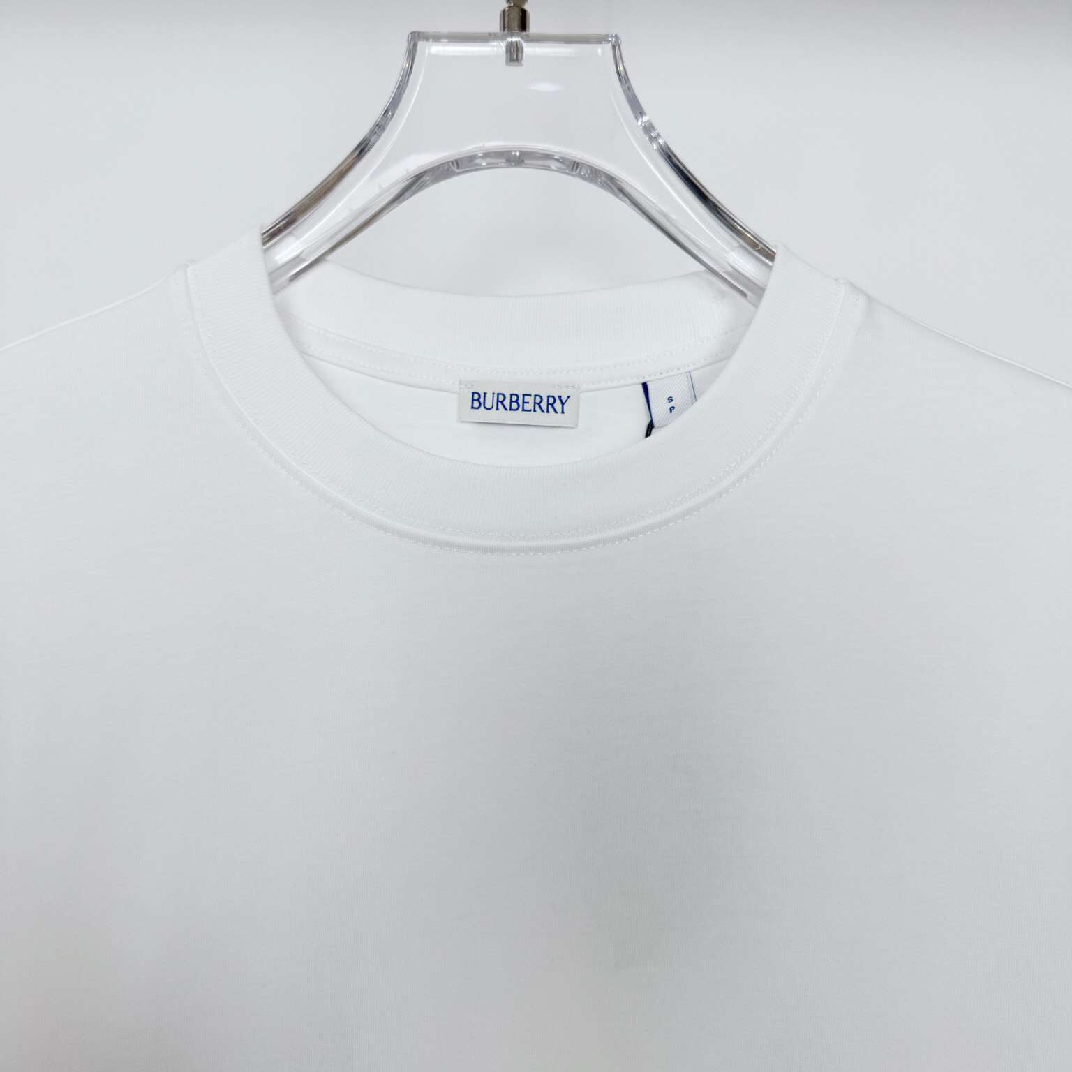 Burberry Check Label Cotton T-shirt  - EUR FASHION