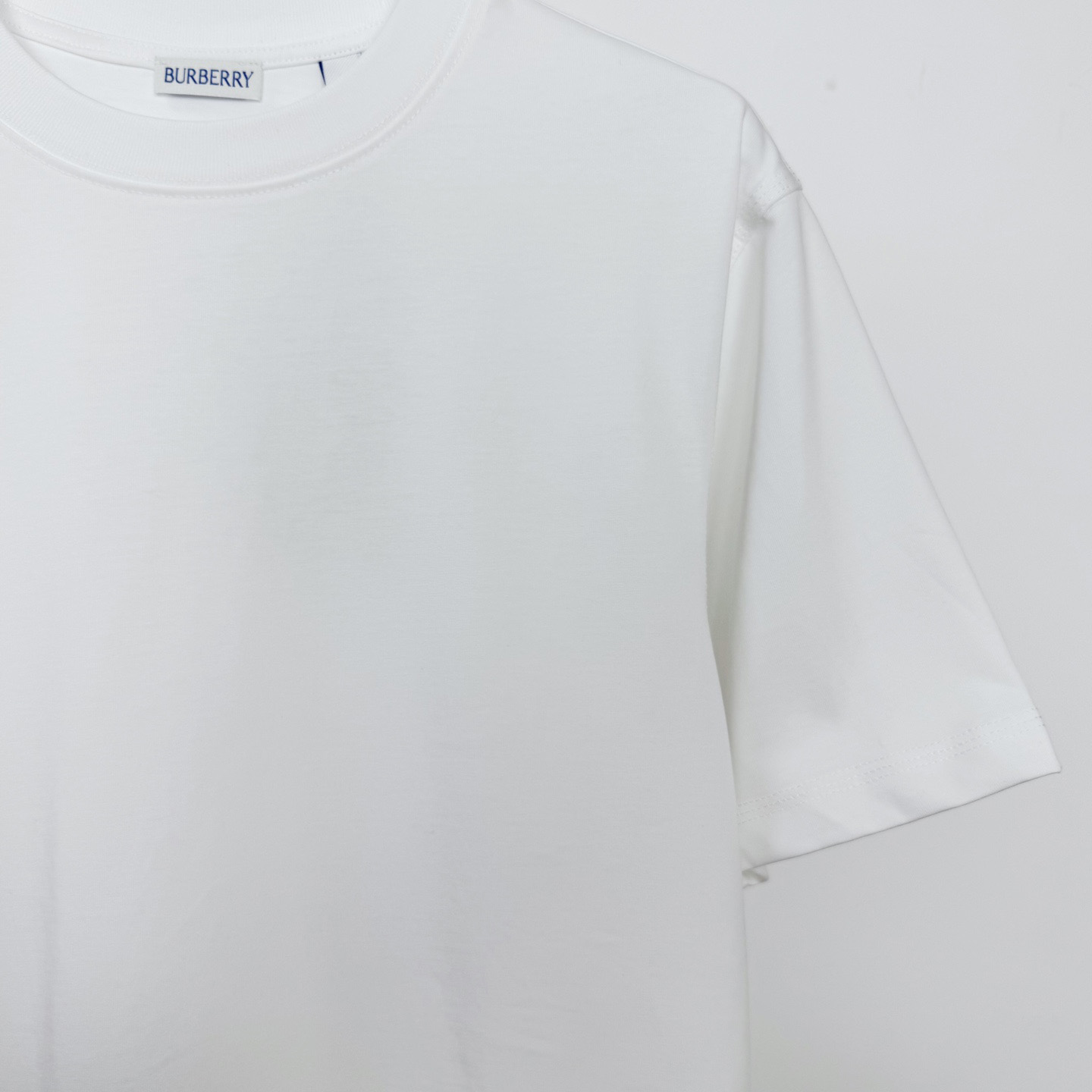 Burberry Check Label Cotton T-shirt  - EUR FASHION