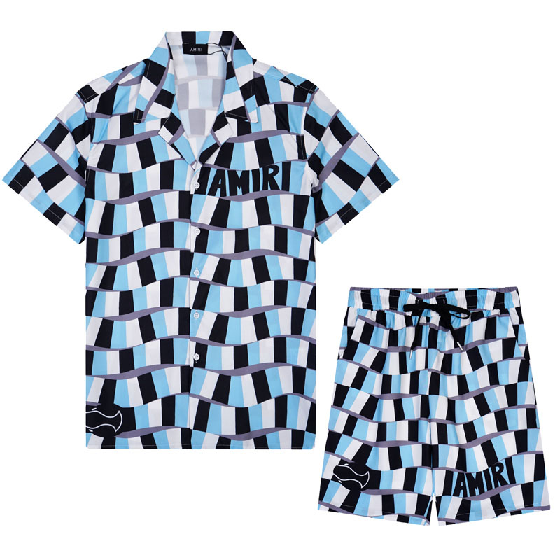 Amiri Silk Shirt And Short - EUR FASHION