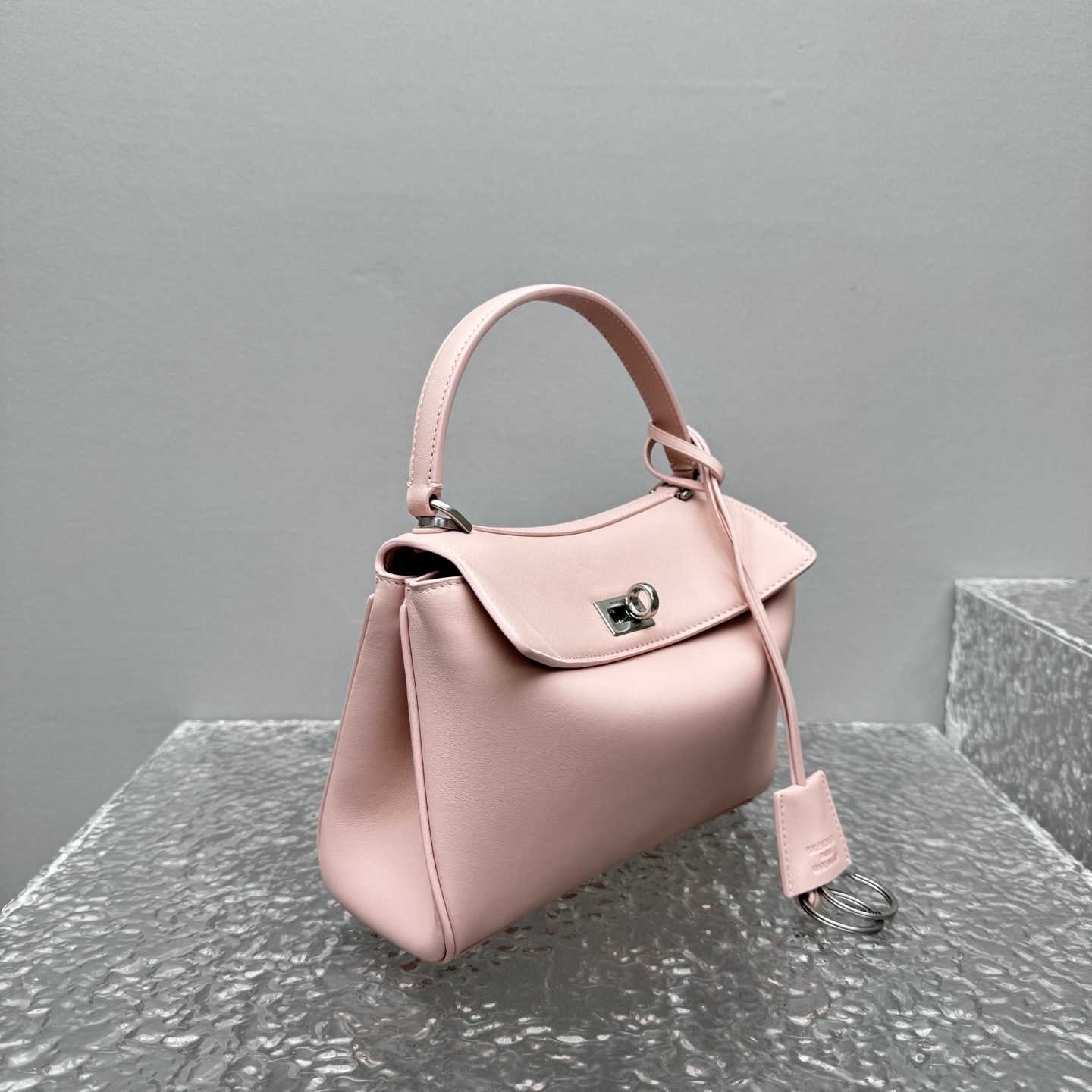 Balenciaga Rodeo Handbag Mini In Suede Pink - EUR FASHION