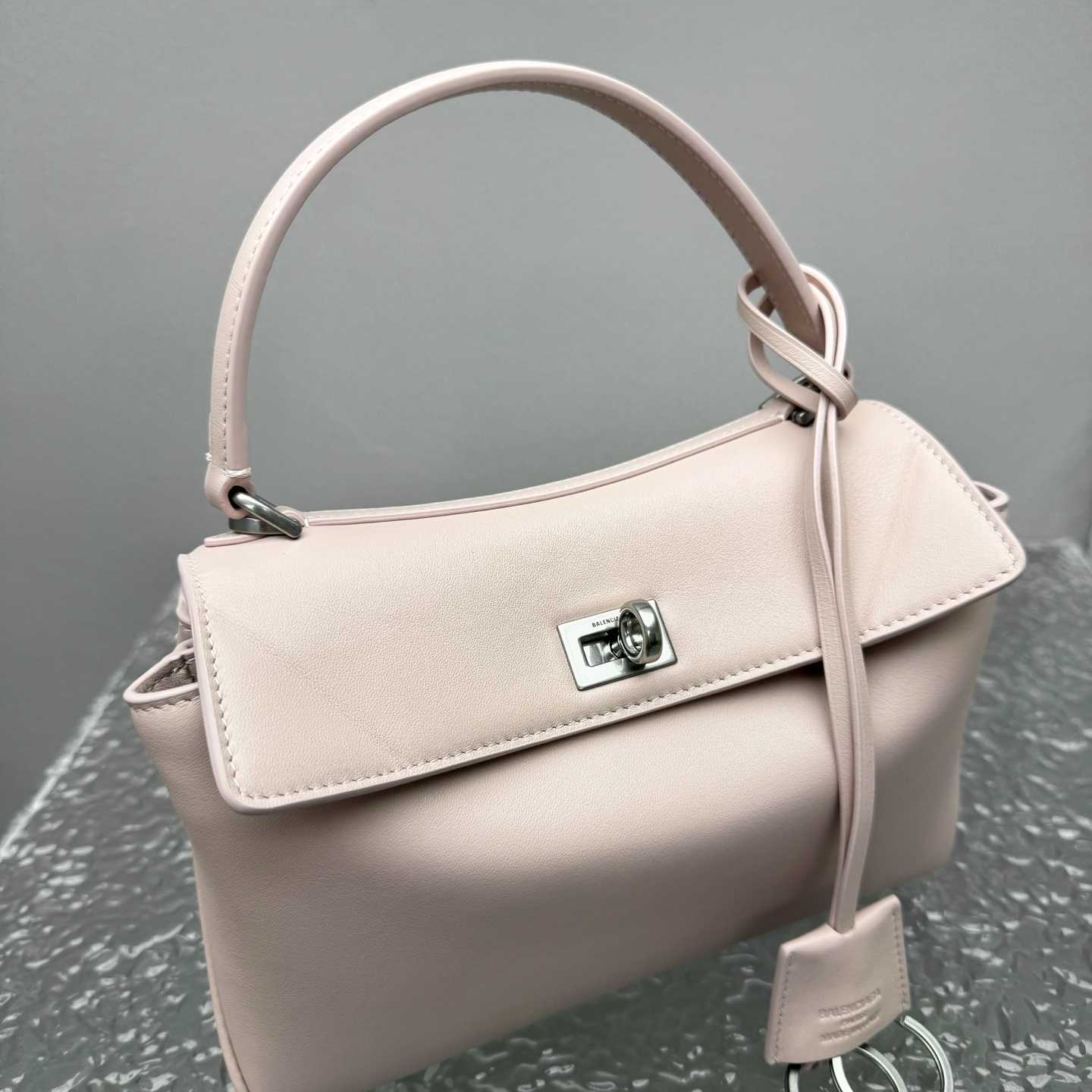 Balenciaga Rodeo Handbag Mini In Suede Pink - EUR FASHION