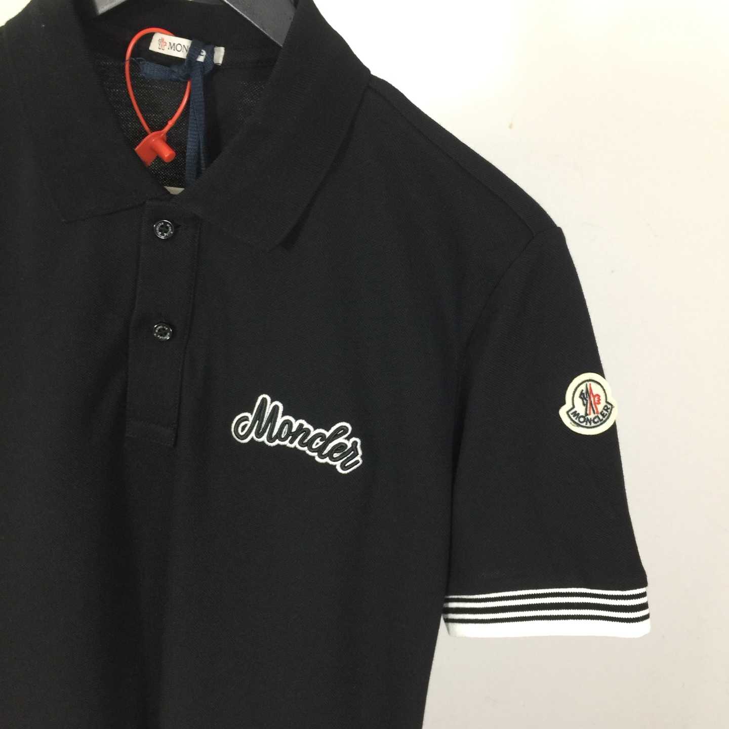 Moncler Logo Cotton Polo Shirt - EUR FASHION